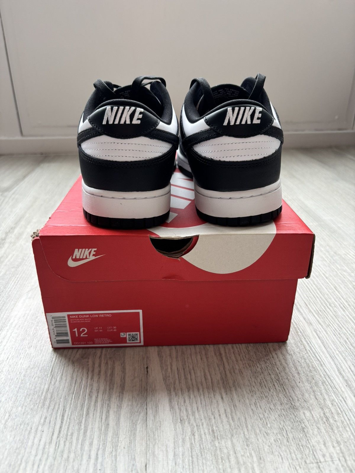 Nike Nike Dunk Low Panda Size US 12 / EU 45 - 4 Thumbnail