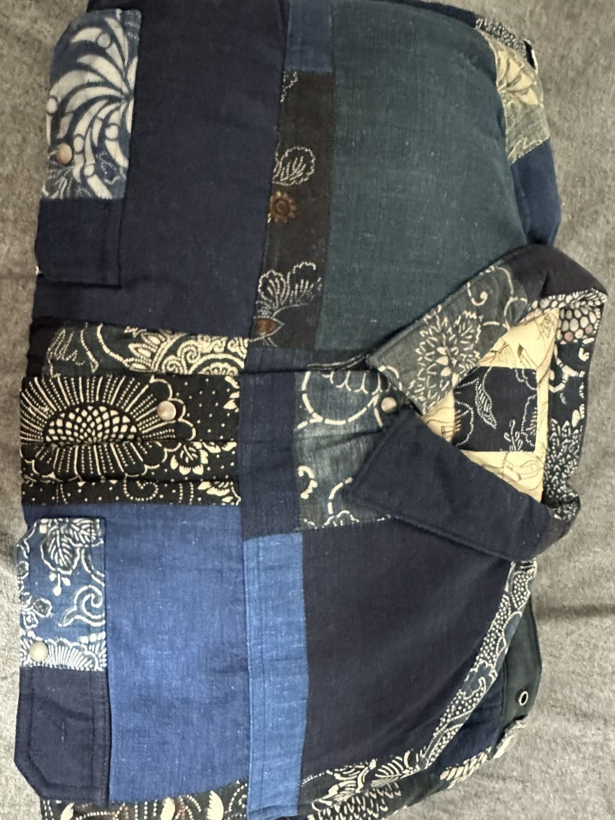 Visvim Visvim 101XX DOWN JKT KOFU Indigo Pattern Size US S / EU 44-46 / 1 - 13 Thumbnail