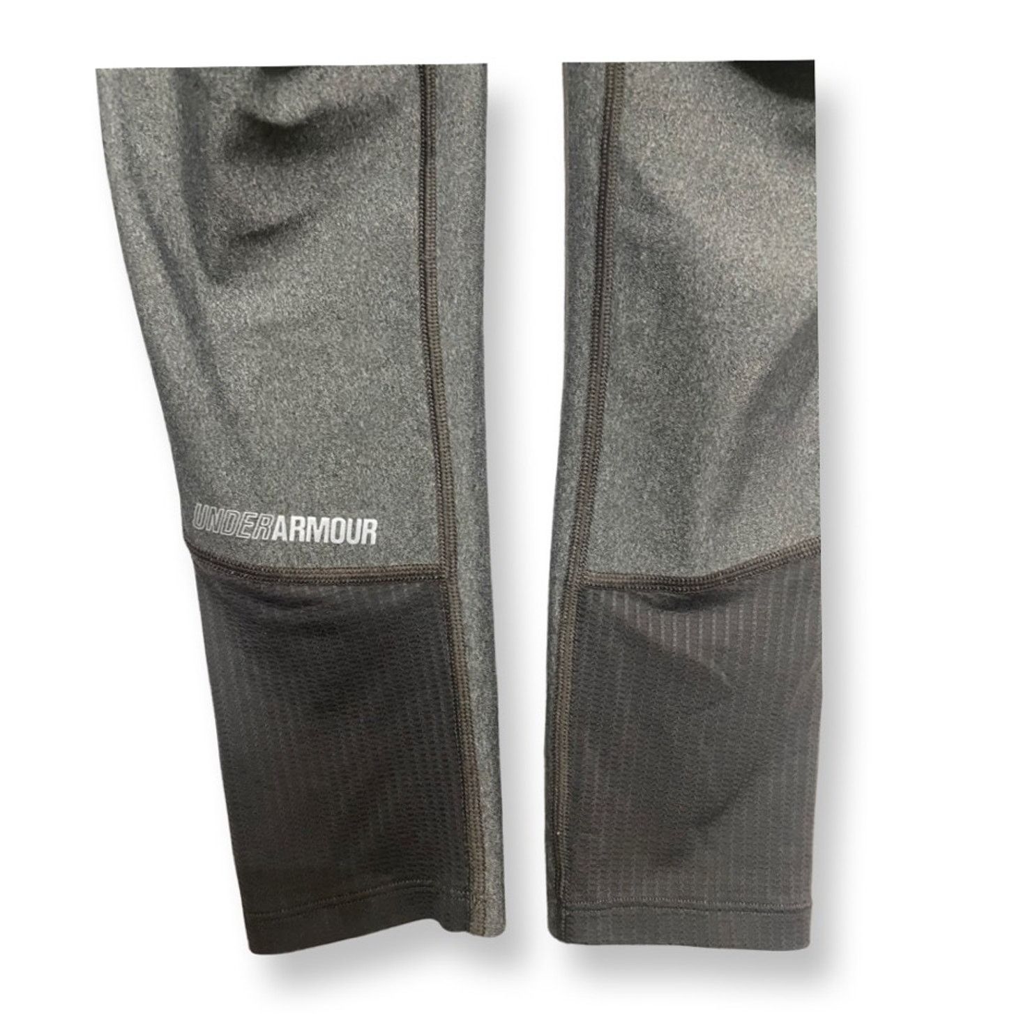Under Armour Under Armour High Rise Leggings Mesh Panel Heathered Gray 25 Size 25" / US 0 / IT 36 - 6 Thumbnail