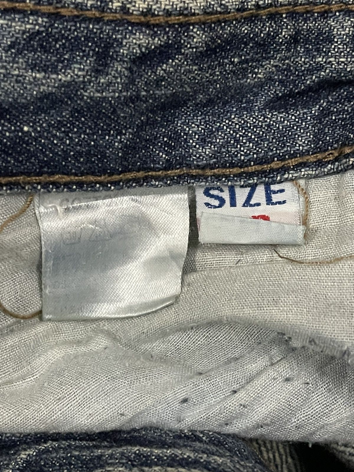 14th Addiction Vintage Japanese Brand Mud Wash Style Loose Jeans Size US 30 / EU 46 - 7 Thumbnail