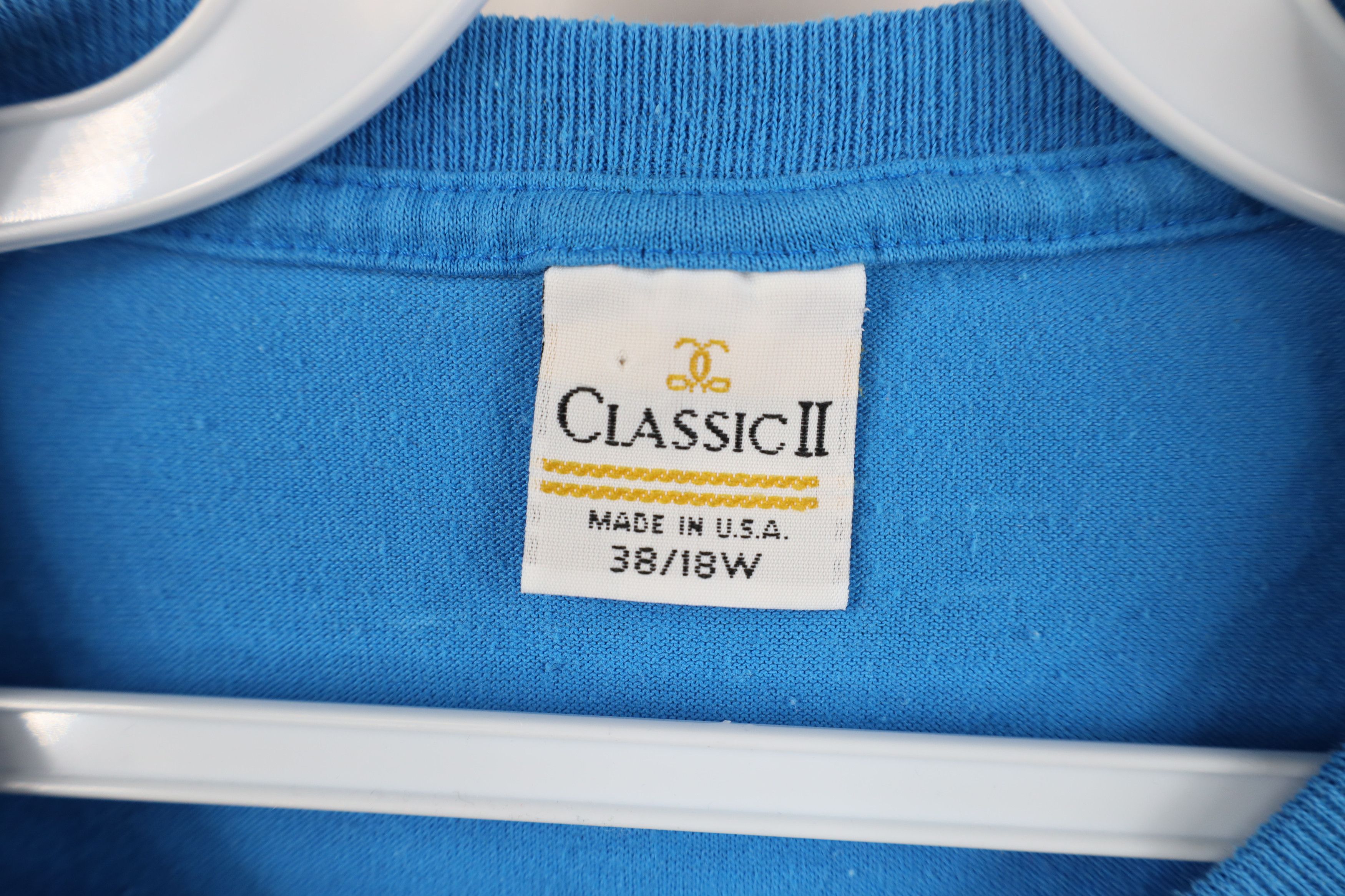 Vintage Vintage 90s Streetwear Short Sleeve Pocket T-Shirt Blue Size XXL / US 16-18 / IT 52-54 - 6 Thumbnail