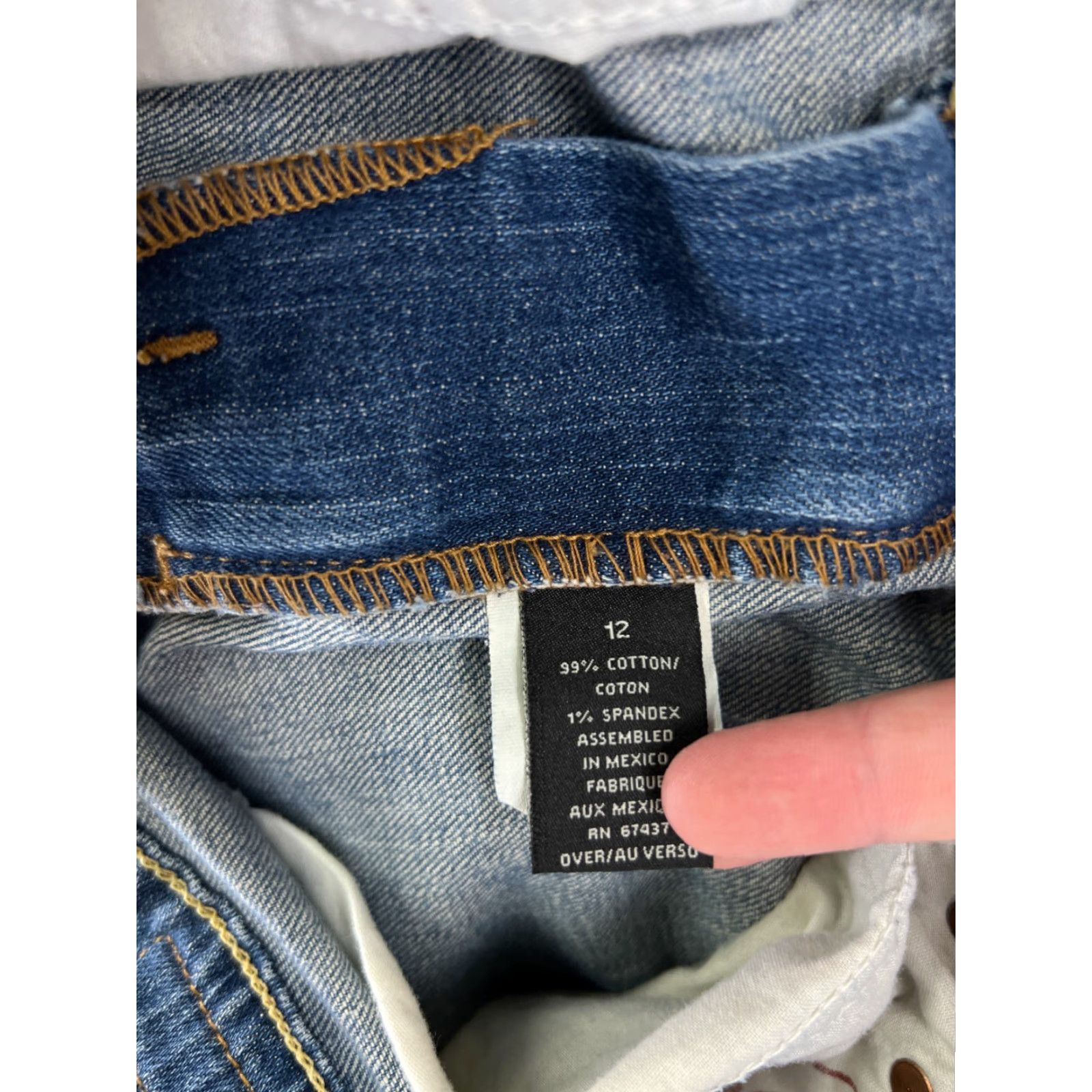 Ralph Lauren VINTAGE Ralph Lauren Women’s Jeans Bootcut 12 Blue Denim Cotton Blend 28in Inseam Size 34" / US 12 / IT 48 - 6 Thumbnail