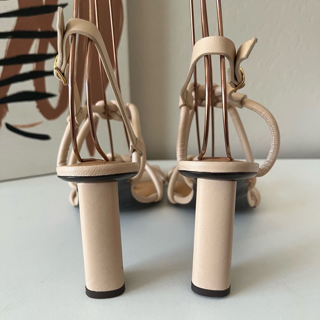 Frame Frame Le Hendrix Slingback Leather Heeled Sandals Cream Size Size US 8 / IT 38 - 7 Thumbnail