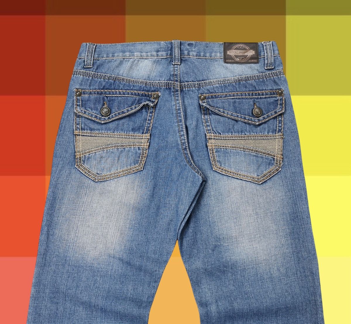 Vintage Royal Premium Y2K Flare Denim Size US 34 / EU 50 - 10 Thumbnail