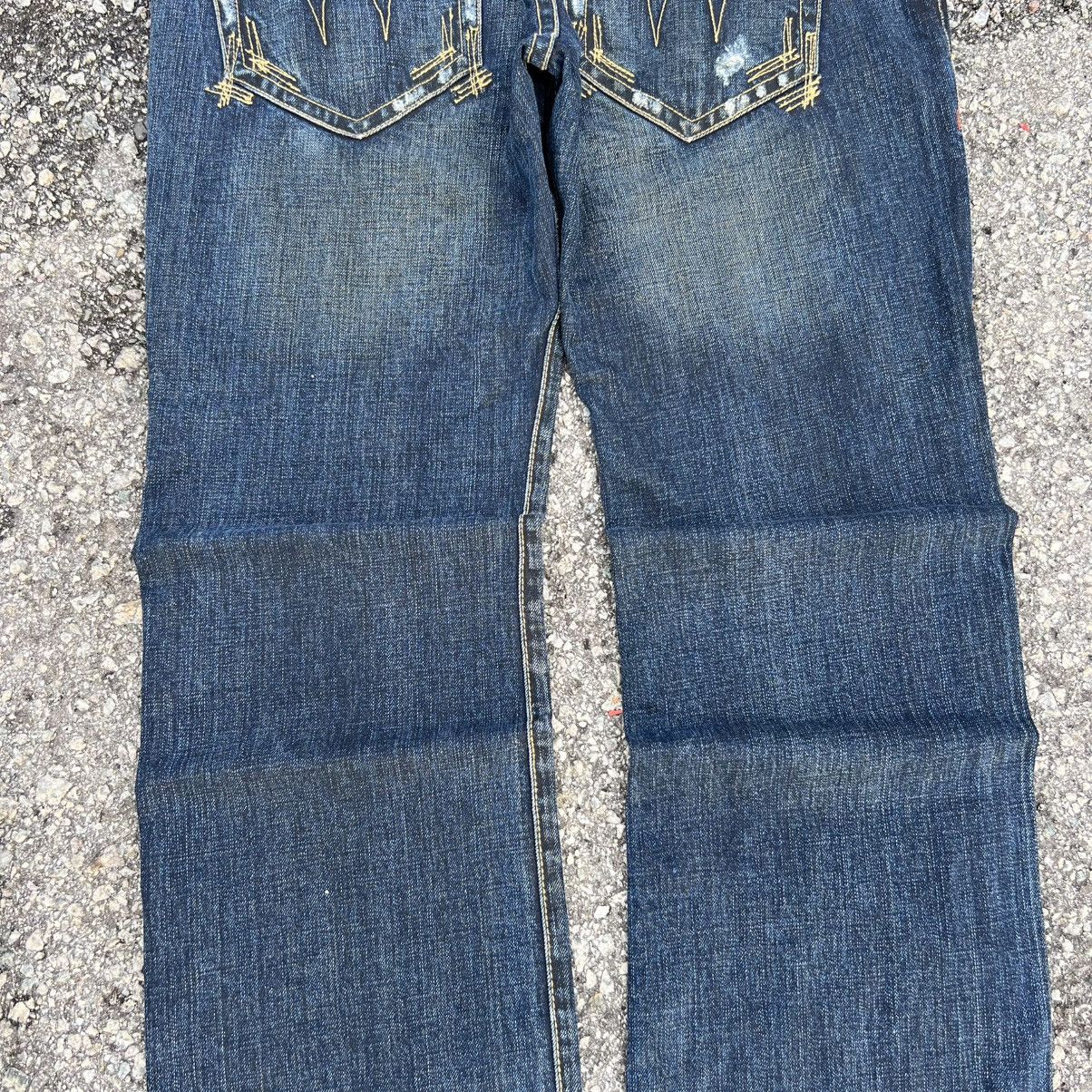 If Six Was Nine “TOUGH JEANSMITH” BOHAM MILITARY STYLE DISTRESSED JEANS Size US 36 / EU 52 - 21 Thumbnail