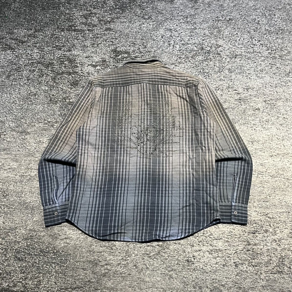 Harley Davidson Vintage Harley Davidson Schematic Plaid Button Up Longsleeve Size US L / EU 52-54 / 3 - 2 Thumbnail