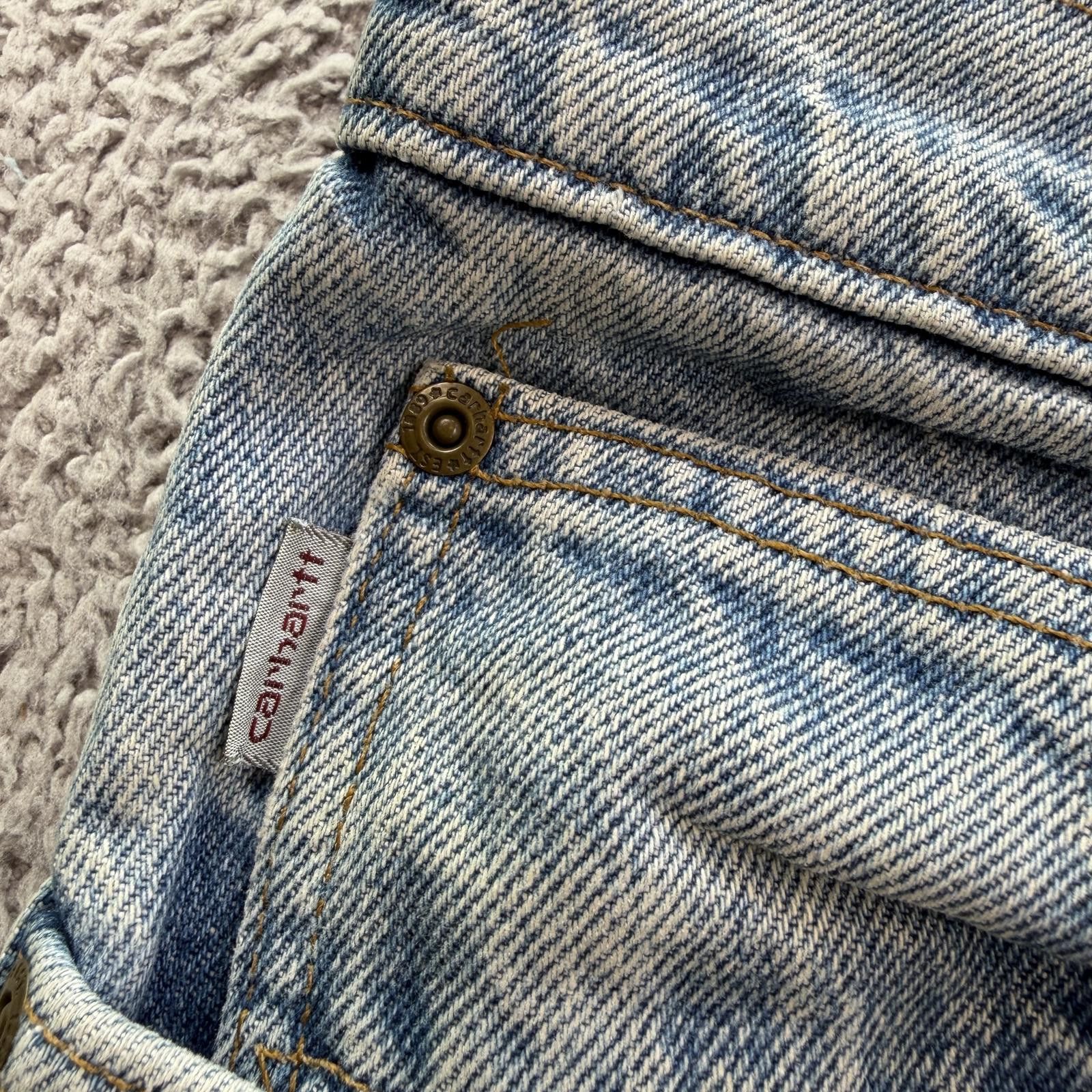 Carhartt Vintage Carhartt Flannel Lined Denim Jeans 30x31 Relaxed Fit Size US 30 / EU 46 - 9 Thumbnail