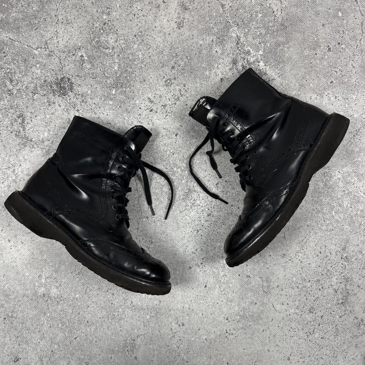 Prada Prada Lace - Up Brogue Leather Ankle Combat Boots Size US 7 / IT 37 - 2 Thumbnail