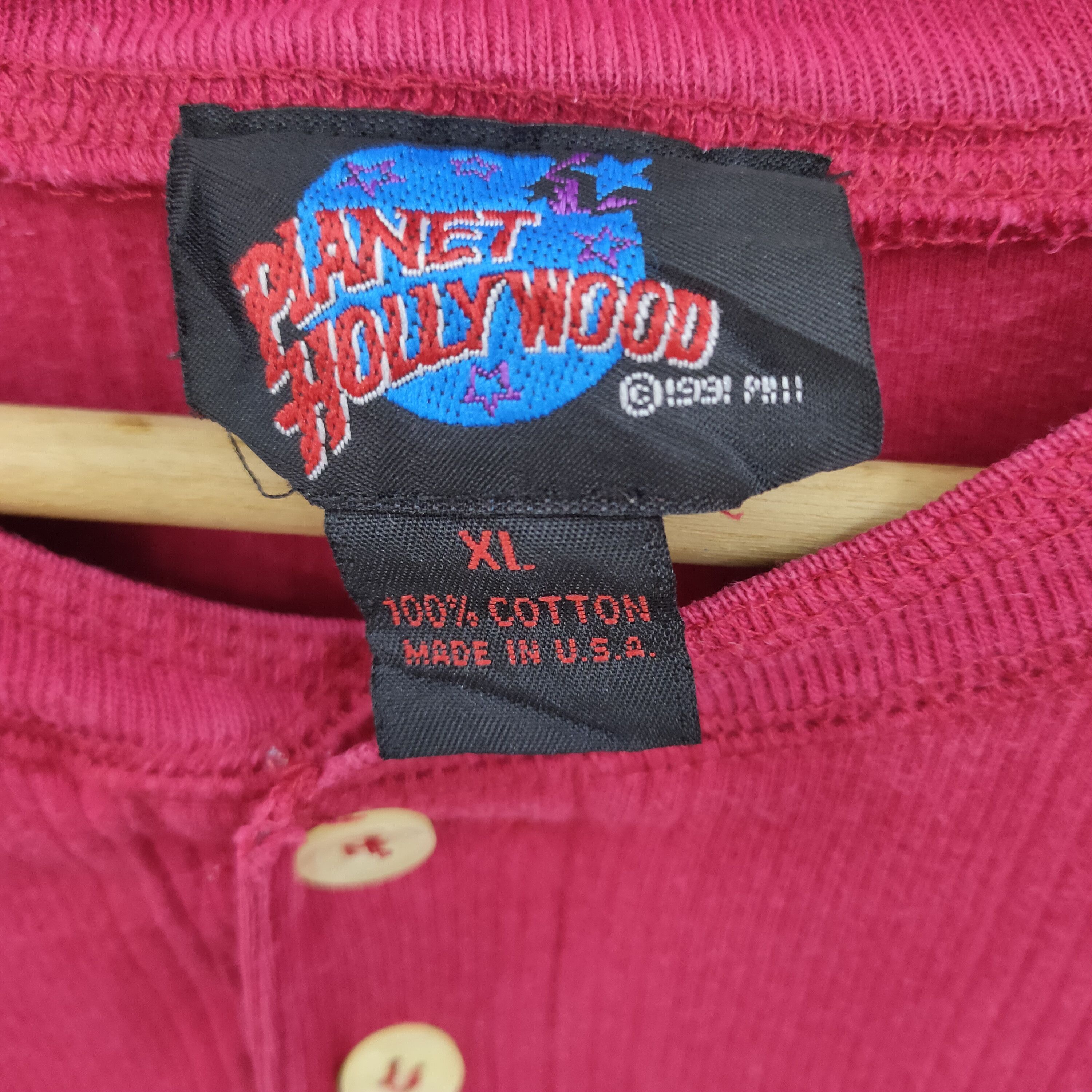 Planet Hollywood × Vintage Vintage 1991 Planet Hollywood Tee Size US XL / EU 56 / 4 - 8 Thumbnail