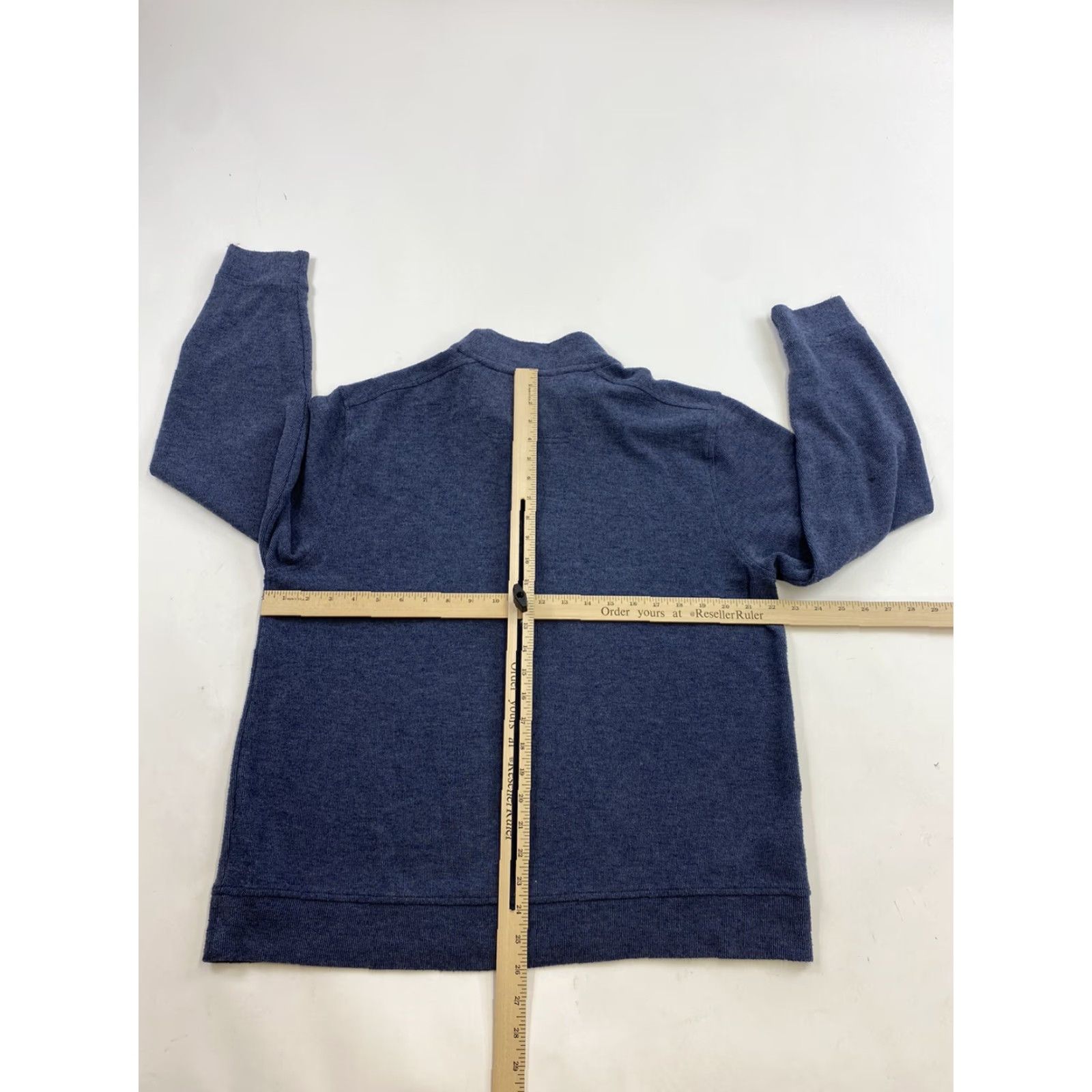 Tommy Bahama Tommy Bahama Sweater Mens Large Blue Mock Neck Quarter Button Size US L / EU 52-54 / 3 - 4 Thumbnail