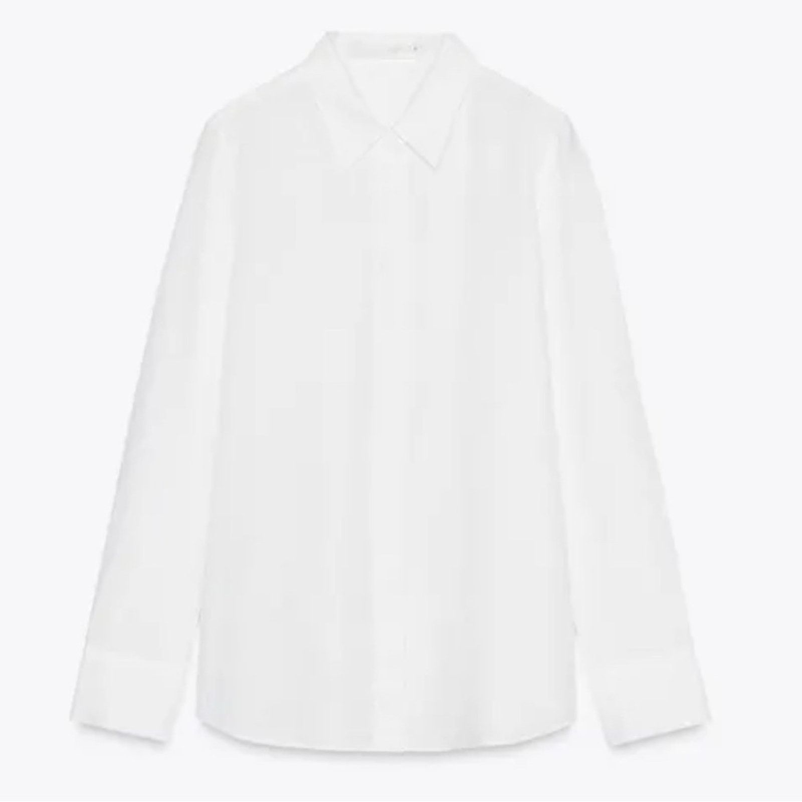 Zara Nwt- zara-Basic Flowing Shirt - ZW COLLECTION-Large Size L / US 10 / IT 46 - 2 Thumbnail