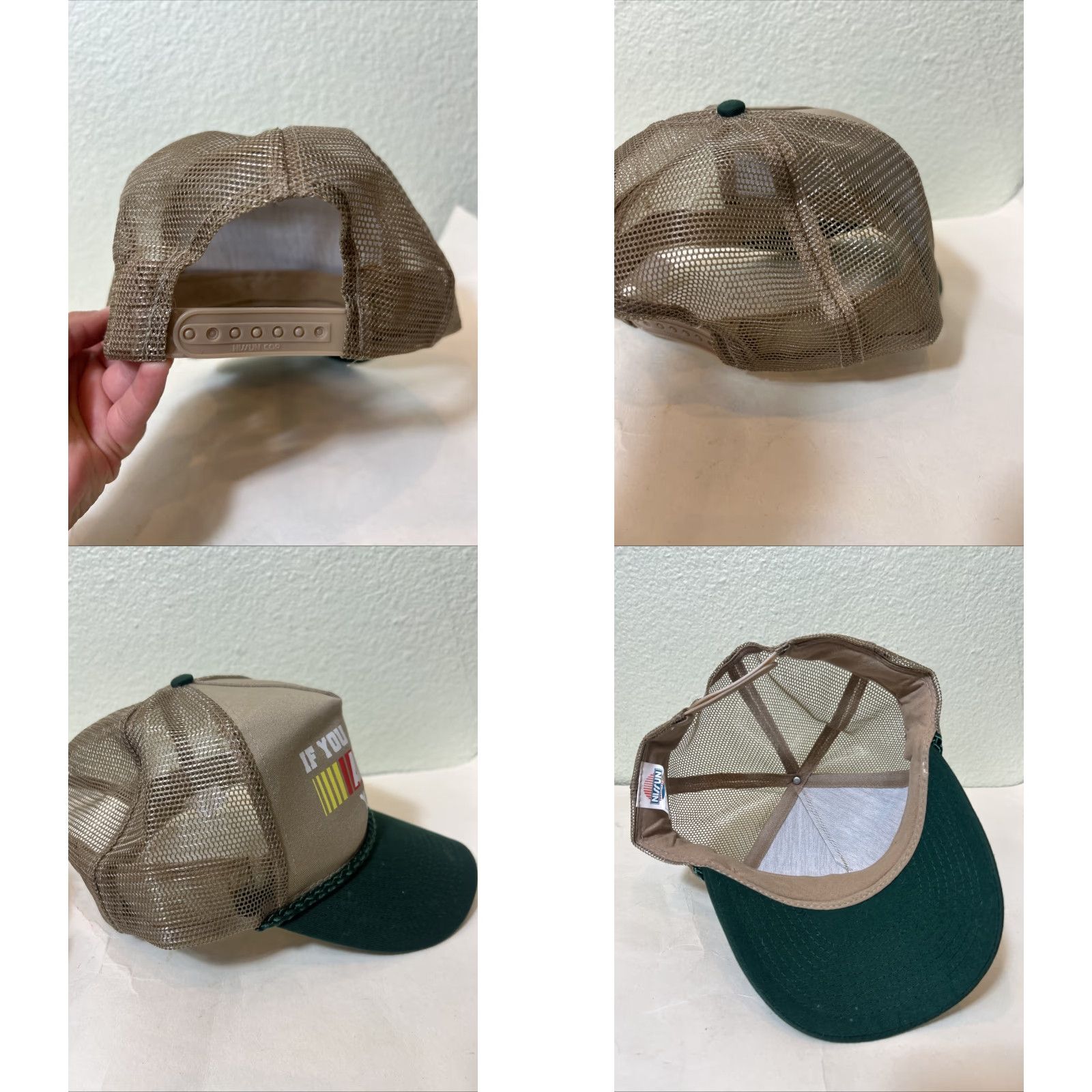 NASCAR Nissun Trucker Hat Mens Funny Nascar Racing iF YOU AIN'T FIRST YOU'RE LAST Multicolor Snapback Size ONE SIZE - 8 Thumbnail