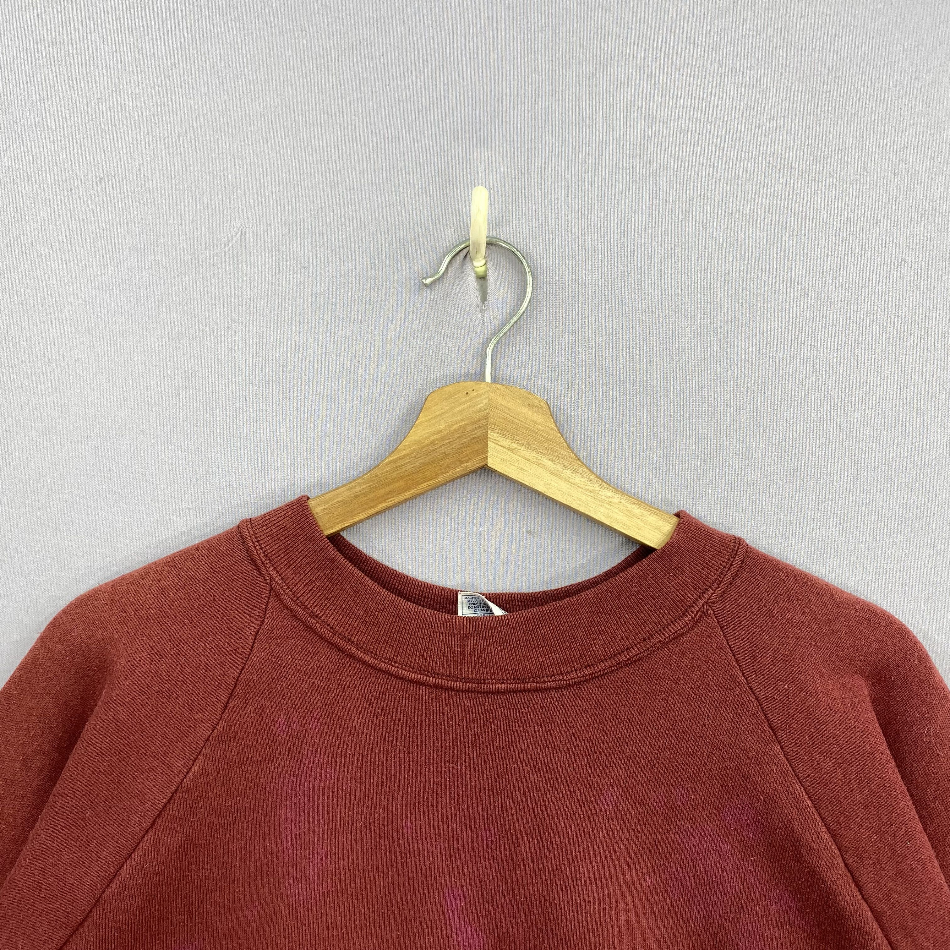 Vintage Vintage 90s Bleached Fruit Of The Loom Pullover Sweatshirt Size US XXL / EU 58 / 5 - 7 Thumbnail