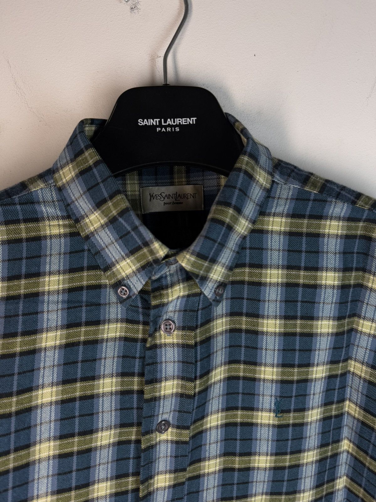 Yves Saint Laurent YSL Shirt Check Plaid Flannel Vintage Yves Saint Laurent Size US XL / EU 56 / 4 - 17 Thumbnail