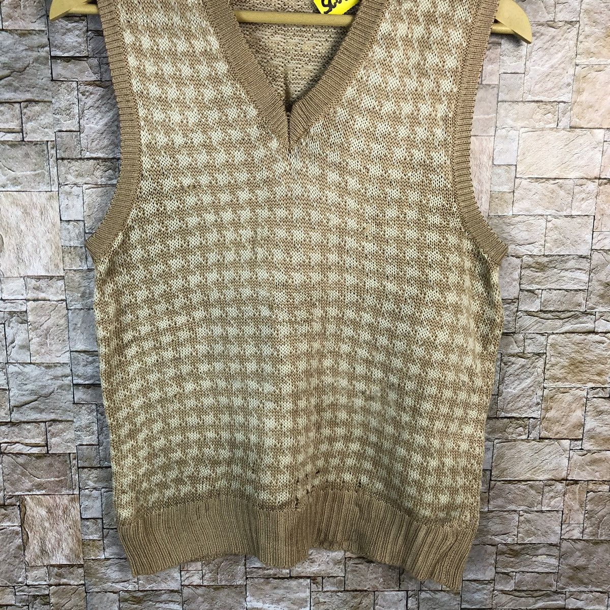 Japanese Brand × Vintage Japan vintage Brown Vest knitwear #A825 Size S / US 4 / IT 40 - 3 Thumbnail