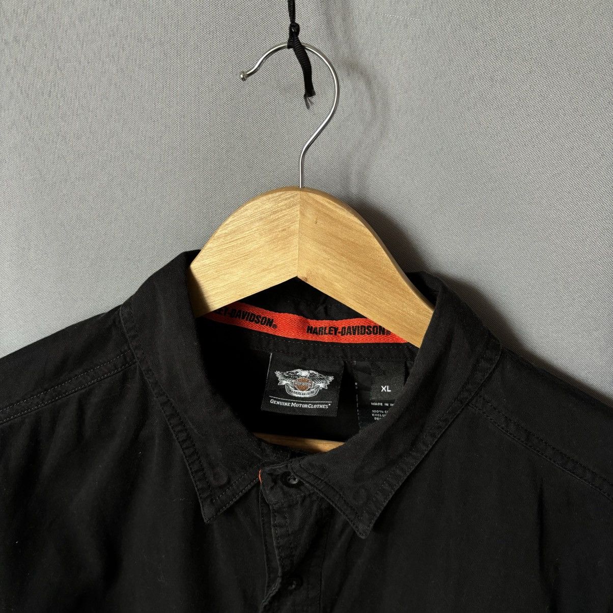 Harley Davidson Harley Davidson vintage shirt button up xl black big logo Size US XL / EU 56 / 4 - 5 Thumbnail