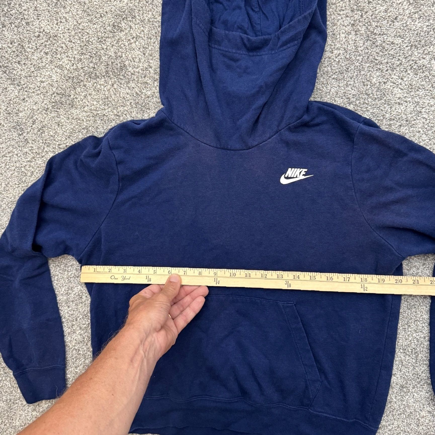 Nike Nike Hoodie Women Medium Blue Pullover Cropped Roomy Athleisure Kangaroo Pocket Size M / US 6-8 / IT 42-44 - 3 Thumbnail