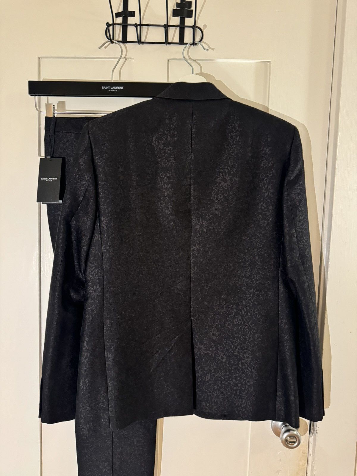 Saint Laurent Paris Saint Laurent SS20 Floral Jacquard Blazer Jacket + Pants Size 48R - 5 Thumbnail