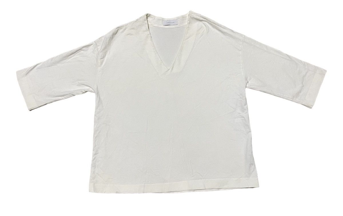 ADAM ET ROPE × Designer Adam Et Rope x Plain White T Shirt Size L / US 10 / IT 46 - 1 Thumbnail