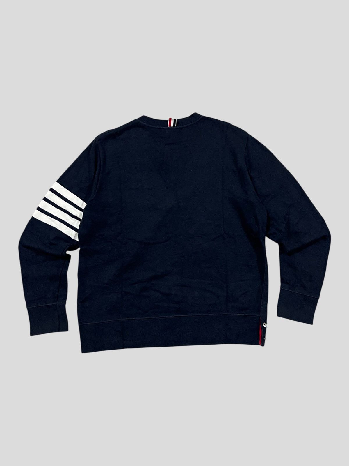 Thom Browne Iconic Thom Browne Classic Loopback 4-Bar Navy Sweatshirt Size US L / EU 52-54 / 3 - 2 Thumbnail