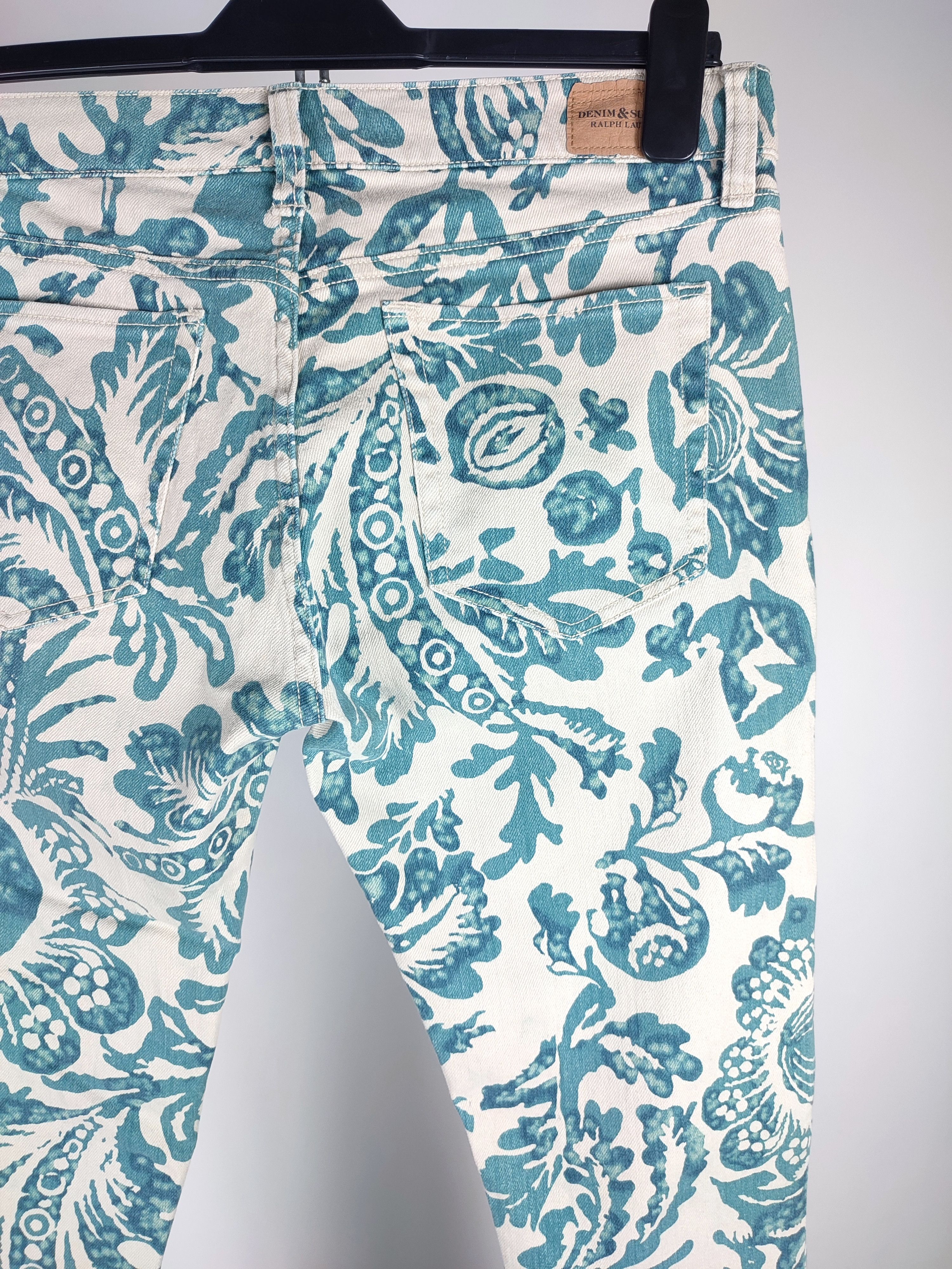 Denim & Supply Ralph Lauren Polo Ralph Lauren floral print slim denim pants Size 30" / US 8 / IT 44 - 12 Thumbnail
