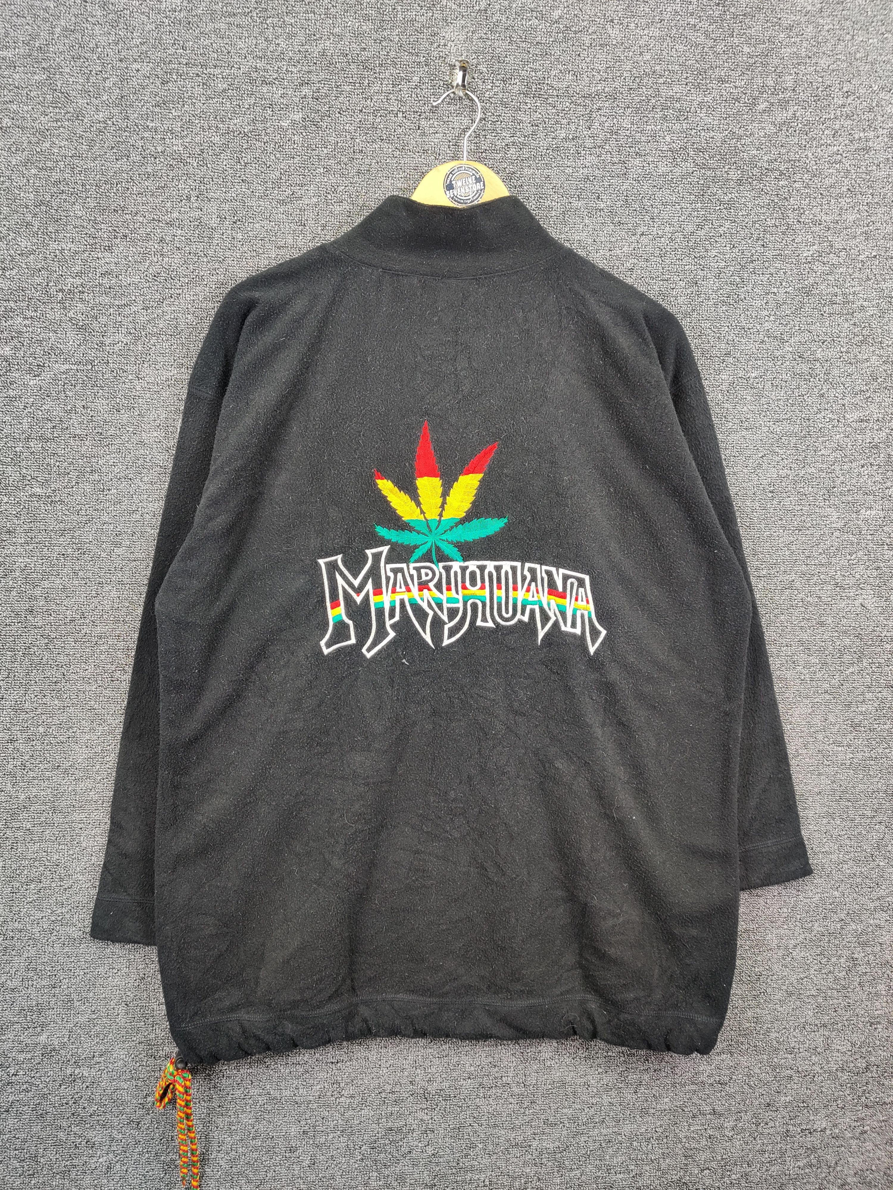 Bob Marley Bulk Marijuana Rasta/Dia Star Jamaica Fleece Jacket Size US L / EU 52-54 / 3 - 1 Thumbnail