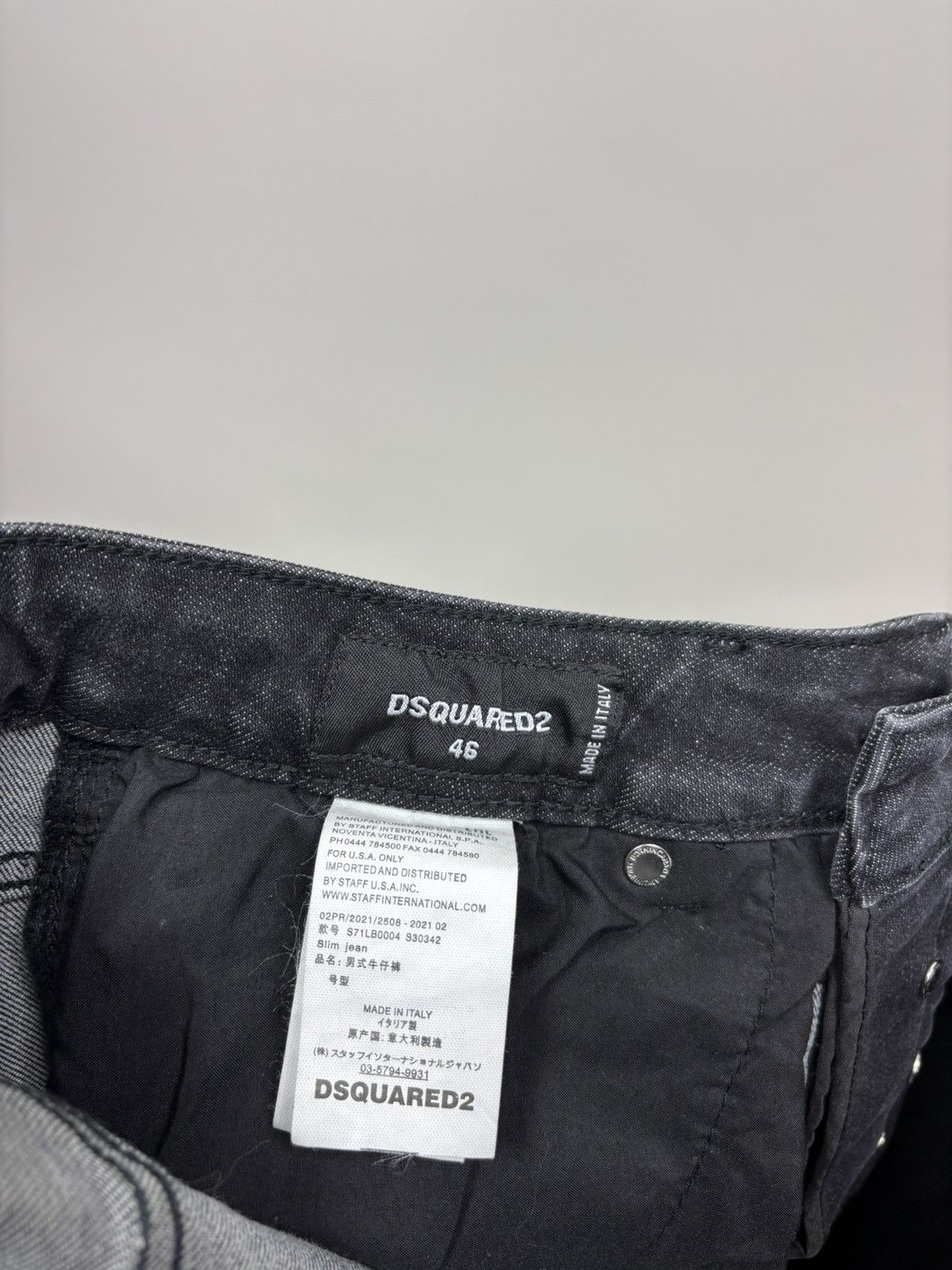 Dsquared2 Mens jeans Dsquared2 Size 46 Color Black Size US 31 - 8 Thumbnail