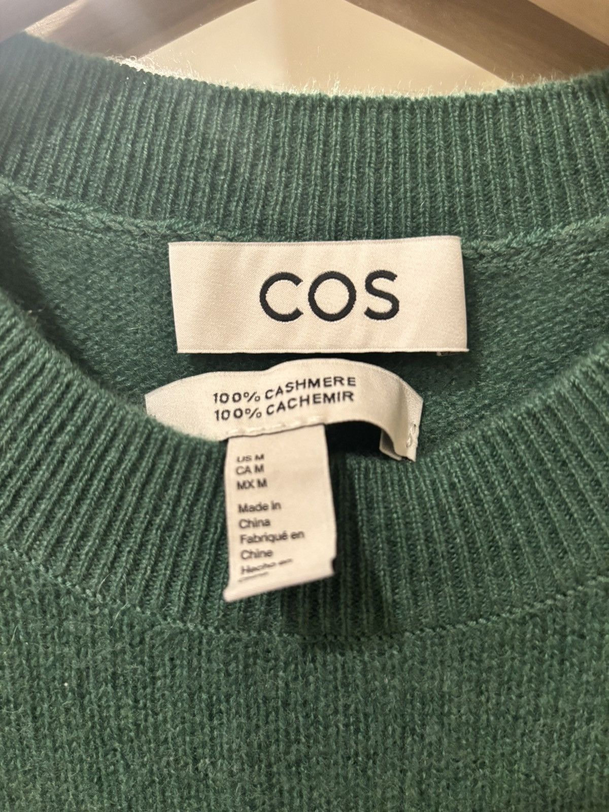 Cos COS Green Cashmere Vest Size M Size US M / EU 48-50 / 2 - 2 Thumbnail