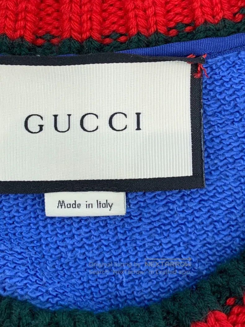 Gucci Gucci Blue tiger printed round-neck long-sleeved sweater Size US M / EU 48-50 / 2 - 3 Thumbnail
