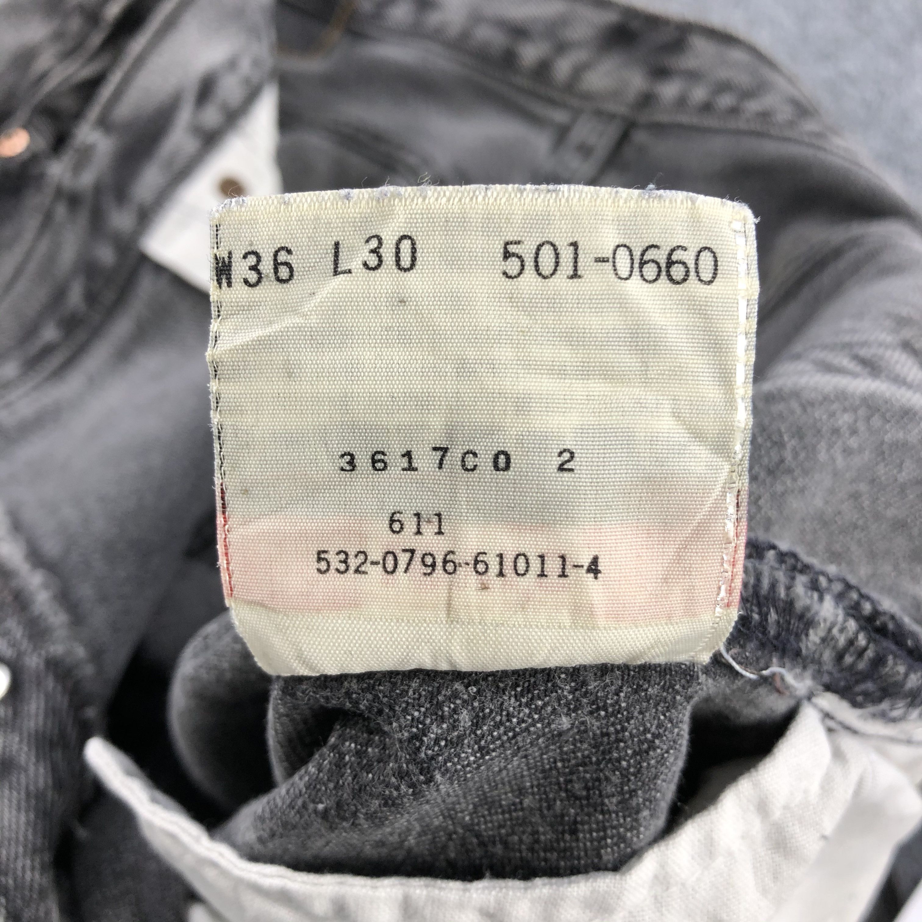 Levi's 90s Vintage Ripped Levis 501 Earth Tone Jeans-J1568 Size US 37 - 12 Thumbnail