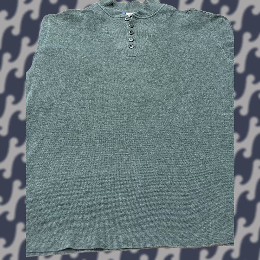 Vintage VINTAGE LL Bean Men’s XL Tall Green Shirt Long Sleeve Cotton 3/4 Button Up Size US XL / EU 56 / 4 - 1 Thumbnail