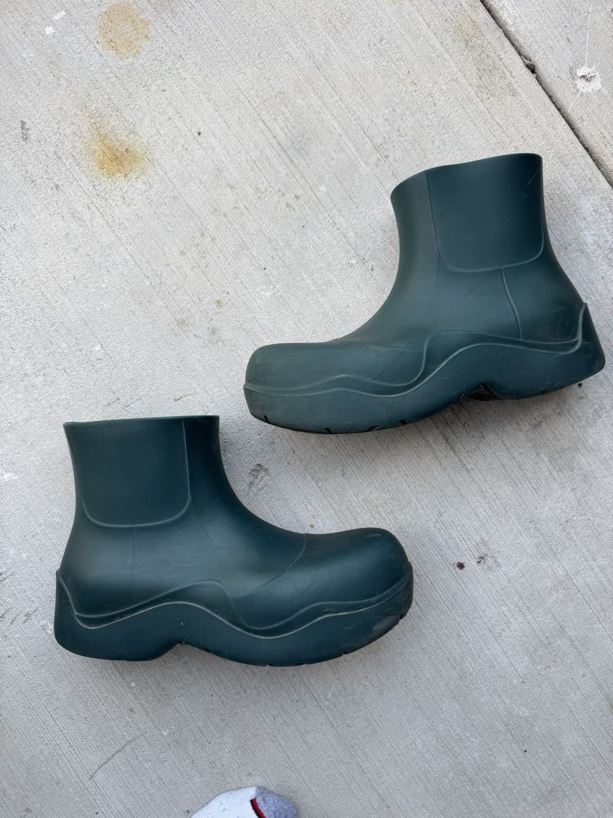 Bottega Veneta Bottega Veneta Puddle Boots Inkwell / Green Size US 10 / EU 43 - 1 Thumbnail