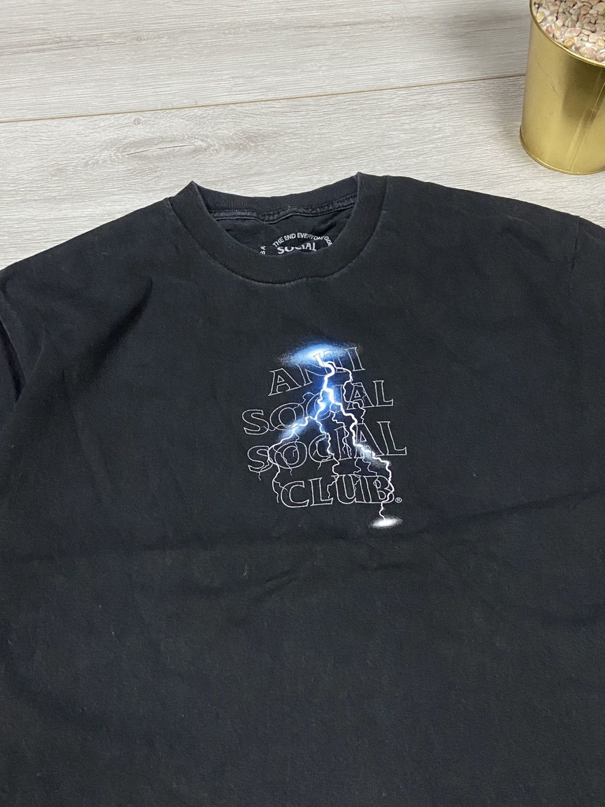 Anti Social Social Club Anti Social Social Club USA reflective Lightning Tee Y2K Size US L / EU 52-54 / 3 - 5 Thumbnail