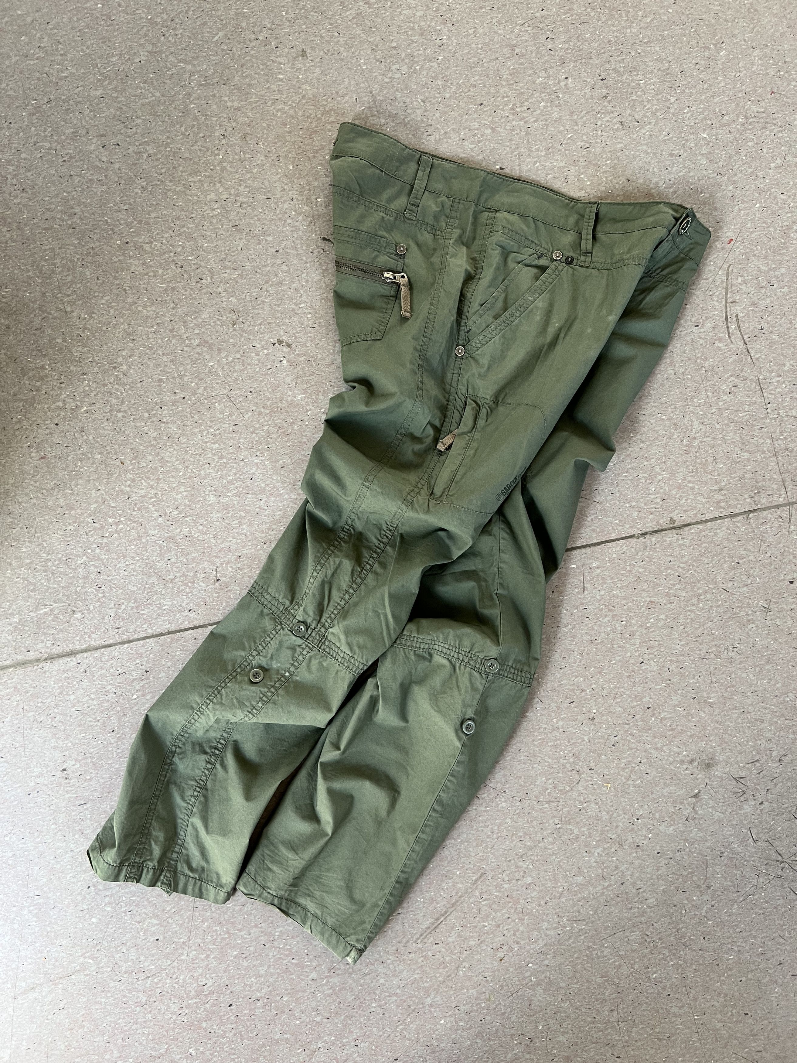 Pedro Garcia Garcia Vintage Nylon Khaki Cargo Pants Size 34" / US 12 / IT 48 - 4 Thumbnail