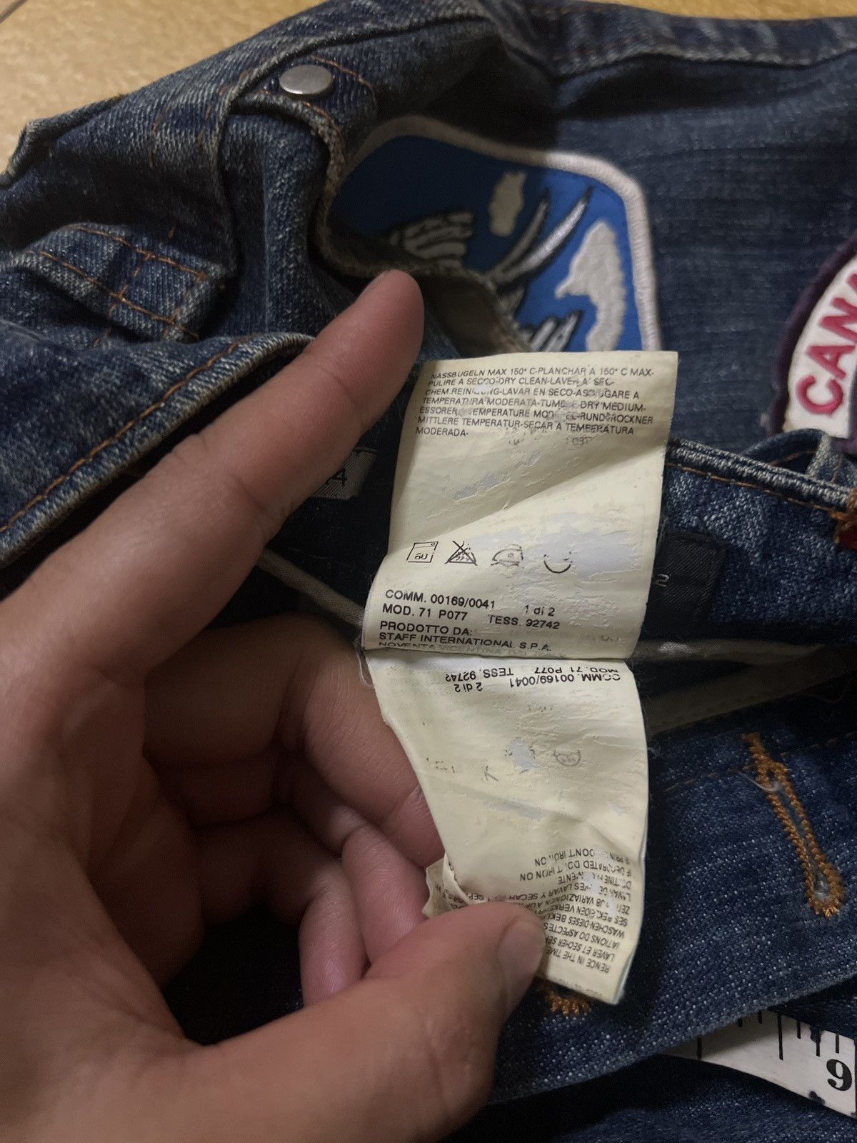 Dsquared2 Dsquared2 SS04 "Chip Chip" Patch Denim Jeans Size US 32 / EU 48 - 6 Thumbnail