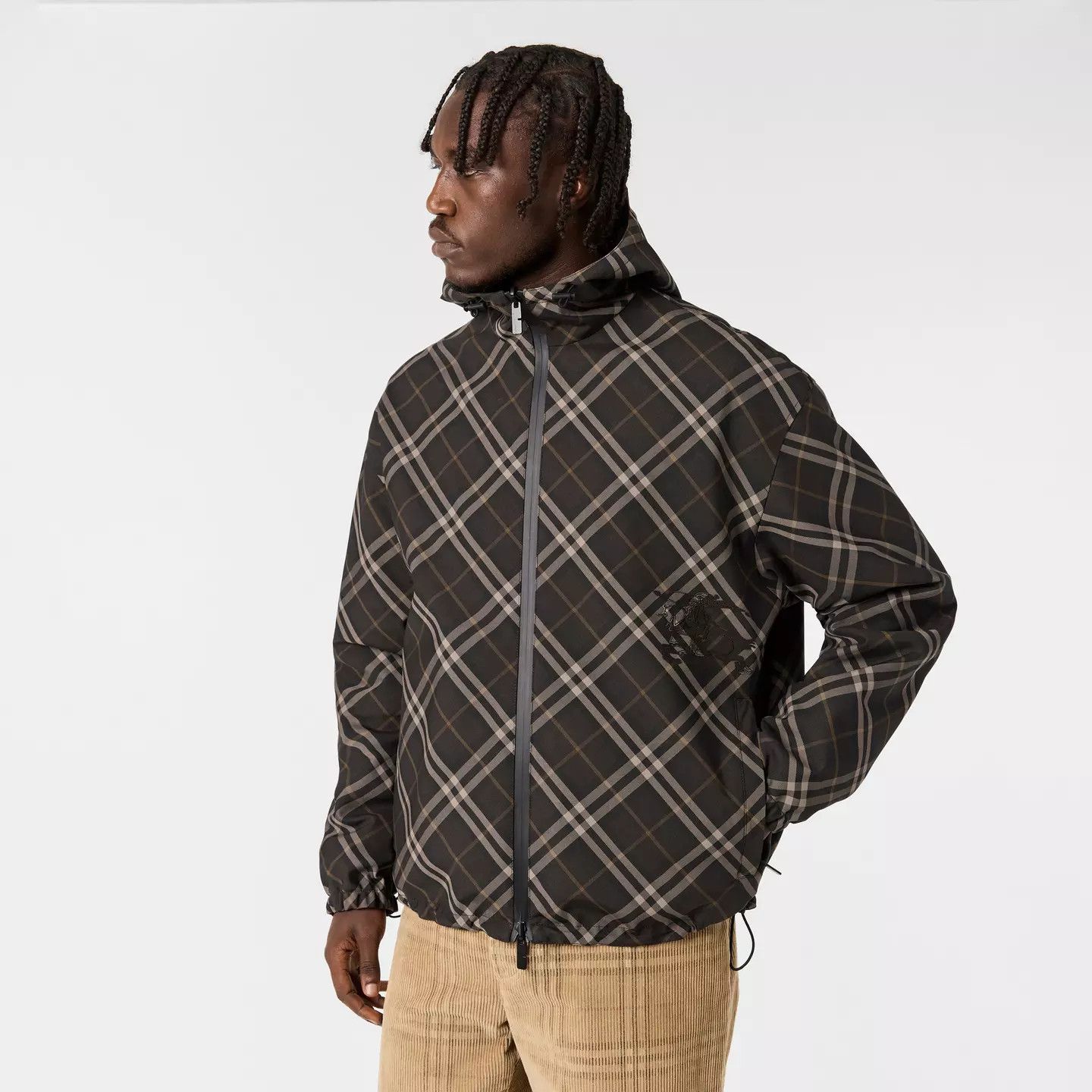 Burberry o1g2r1mq0426 Weather Resistant Windbreaker Jacket Charcoal Size US XL / EU 56 / 4 - 3 Thumbnail