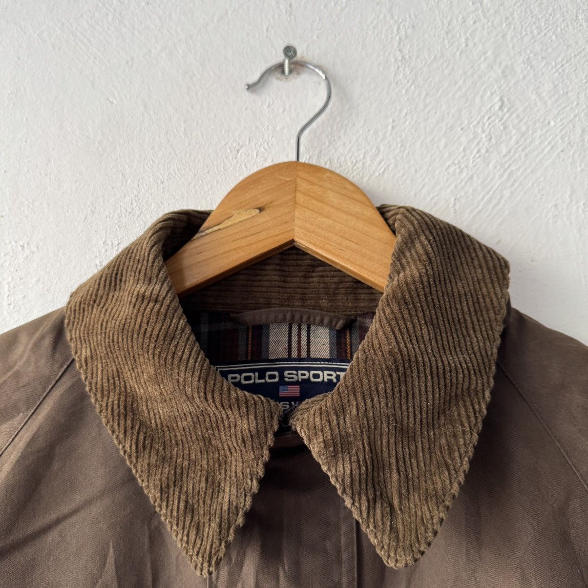 Polo Ralph Lauren Vintage Polo Sports Multi-Pocket Waxed Jacket Size US M / EU 48-50 / 2 - 4 Thumbnail