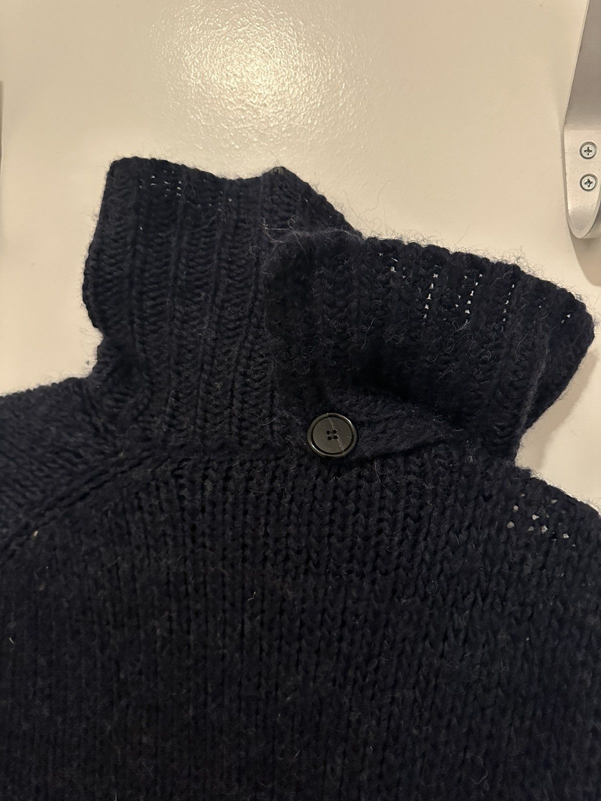 Ann Demeulemeester Ann Demeulemeester Alpaca Wool Asymmetrical Cardigan Size S / US 4 / IT 40 - 9 Thumbnail