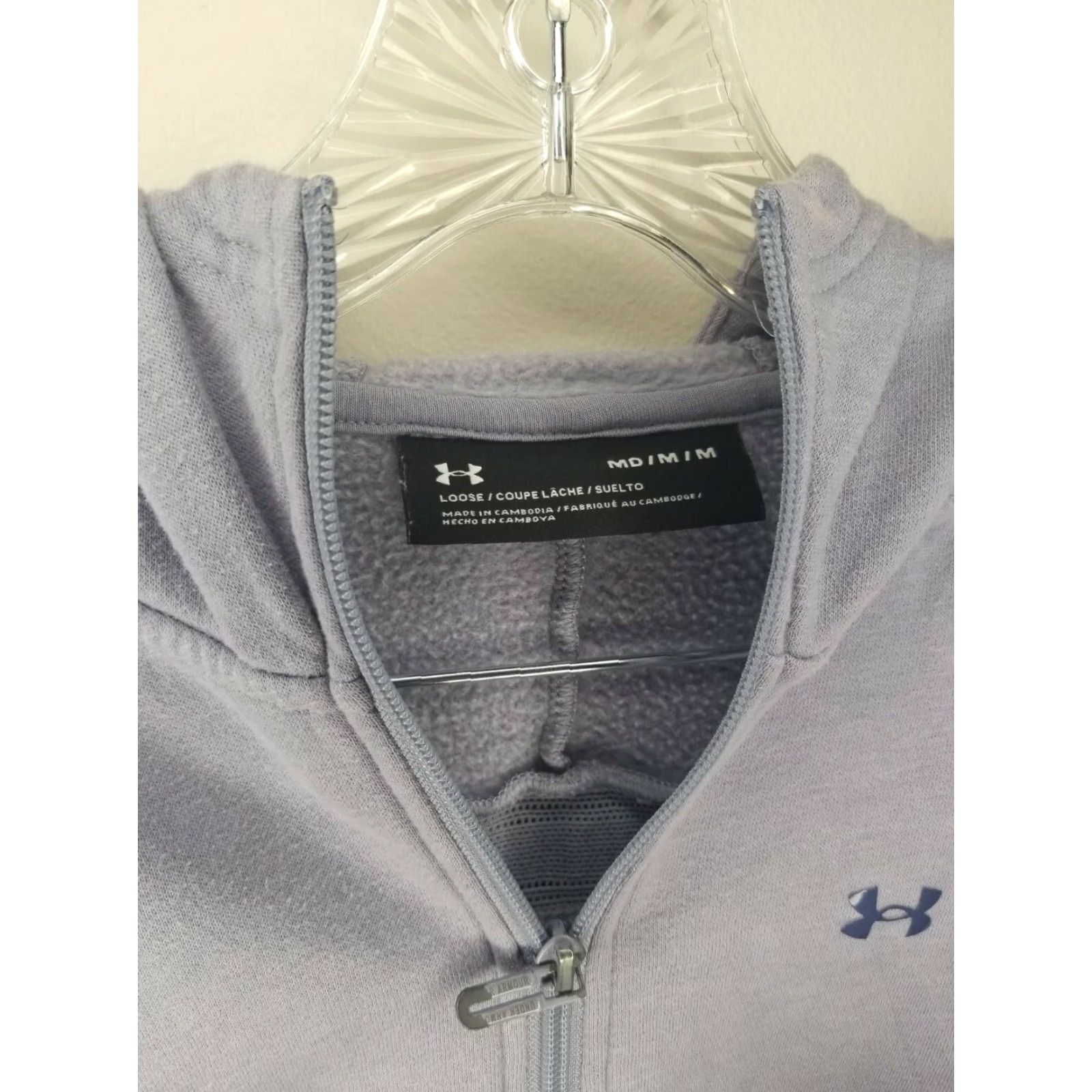 Under Armour Under Armour Womens Zip Up Hoodie Purple Size Medium Size M / US 6-8 / IT 42-44 - 2 Thumbnail