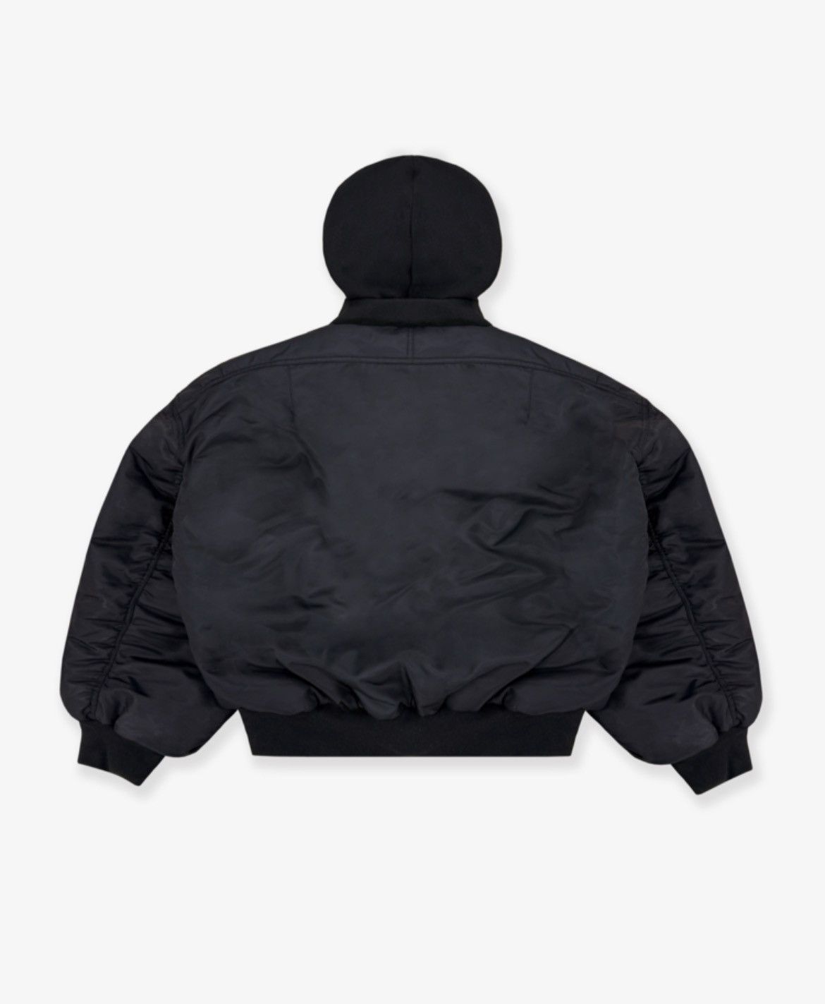★Project G/R★Reversible Hoodie MA-1Jacket★Black Red★ PROJECT G/R - Reversible Hooded MA-1 Jacket | HBX - Globally