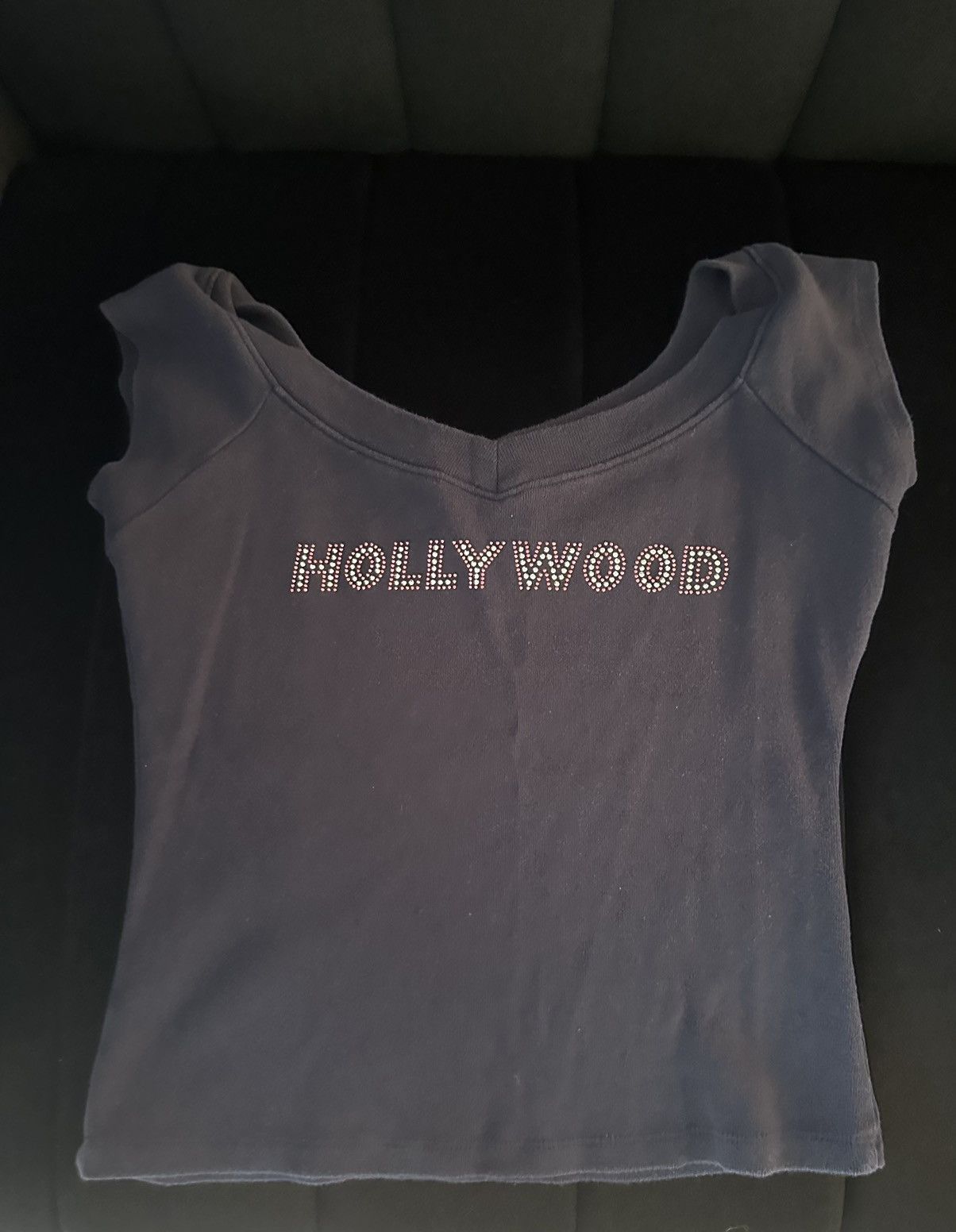 Vintage Hollywood Bedazzled Graphic Tee Size M / US 6-8 / IT 42-44 - 3 Thumbnail