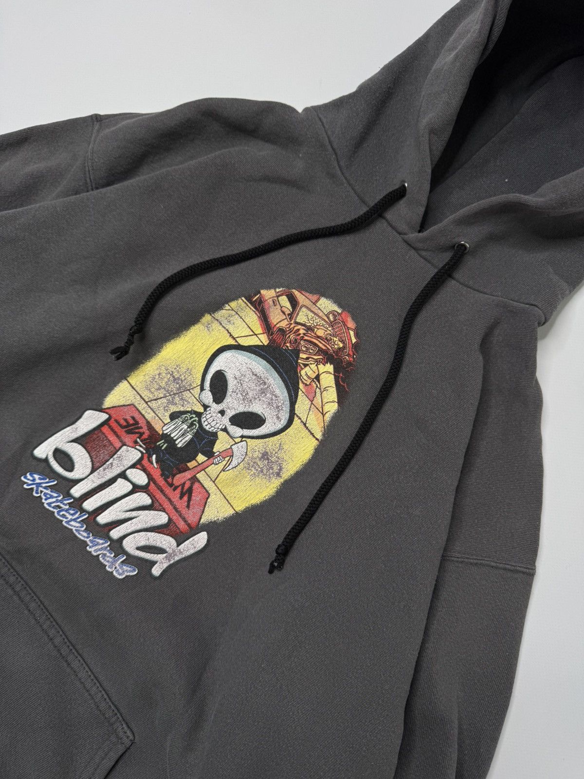 Vintage Rare Legit Og Blind skateboards skeleton hoodie skater sk8 Size US M / EU 48-50 / 2 - 2 Thumbnail