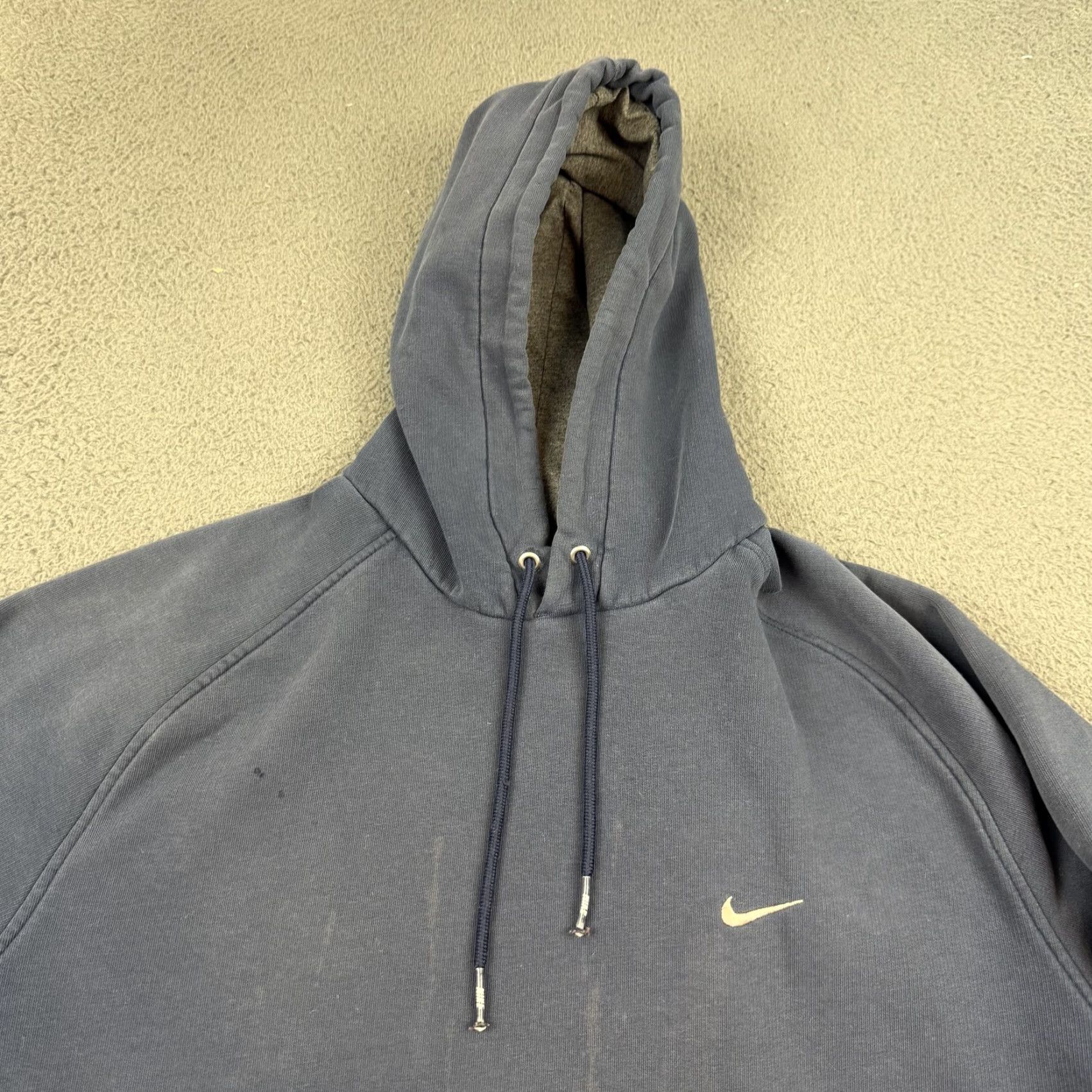 Nike VINTAGE Nike Hoodie Mens XL Blue Swoosh Pullover Distressed Grunge Size US XL / EU 56 / 4 - 5 Thumbnail