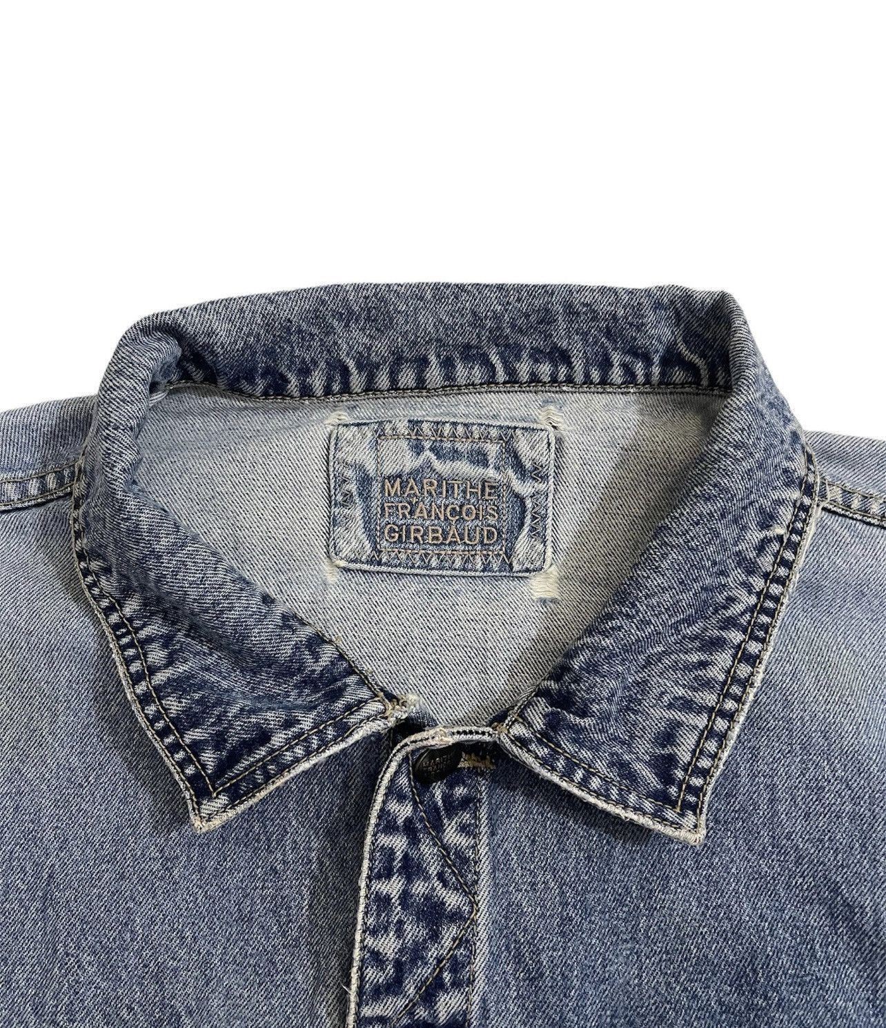 Marithe + Francois Girbaud Marithe Francois Girbaud denim jacket sleevless Size US XXL / EU 58 / 5 - 5 Thumbnail