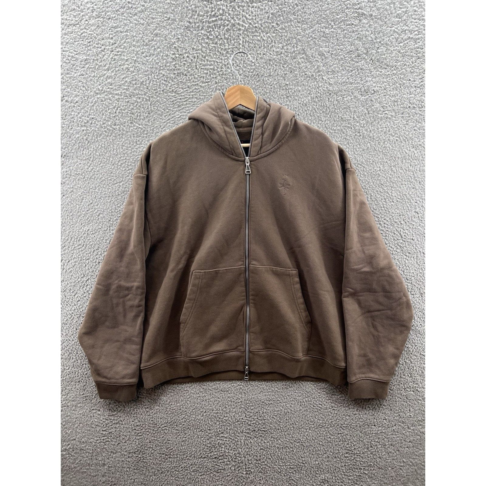 Jordan Brand Travis Scott Nike Jordan Brown Hoodie Size Large DZ5500-275 Size US L / EU 52-54 / 3 - 1 Thumbnail