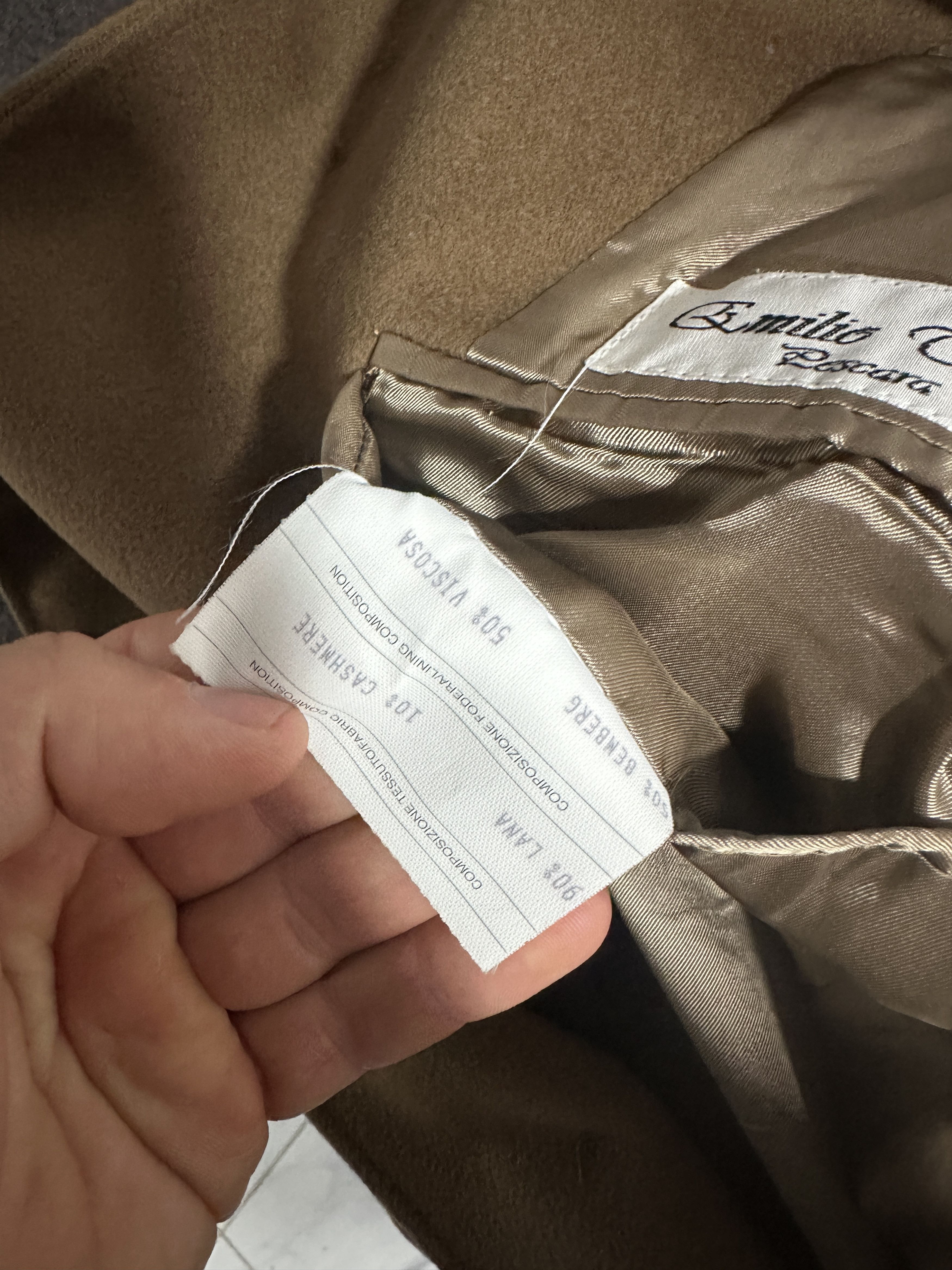 Loro Piana Emilio Corizza Loro Piana Cashmere Blend Coat Size 56 6 R Size US XL / EU 56 / 4 - 10 Thumbnail