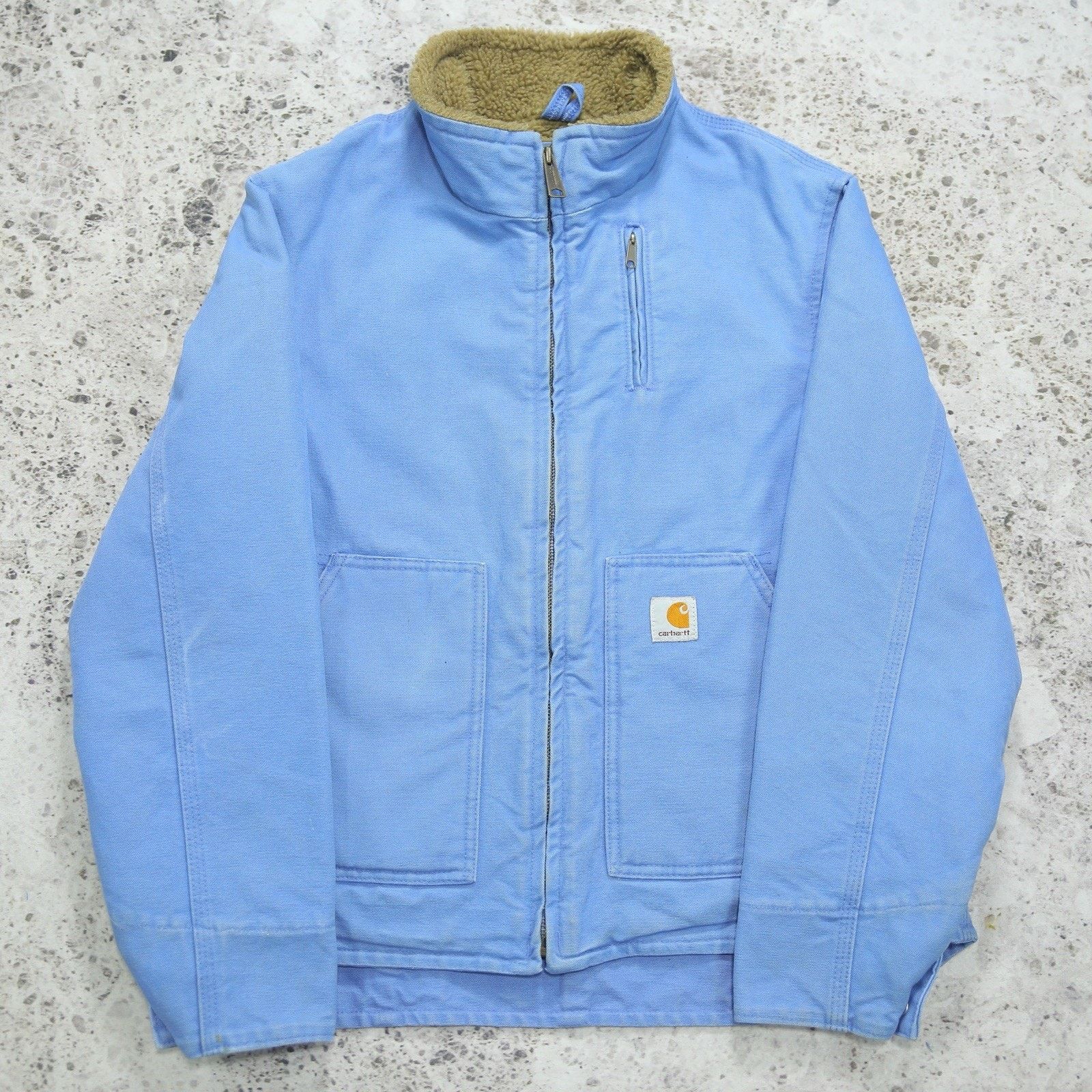 Carhartt Vintage Carhartt WJ022 FHB Blue WOMENS Jacket Sherpa Lined Size US M / EU 48-50 / 2 - 3 Thumbnail
