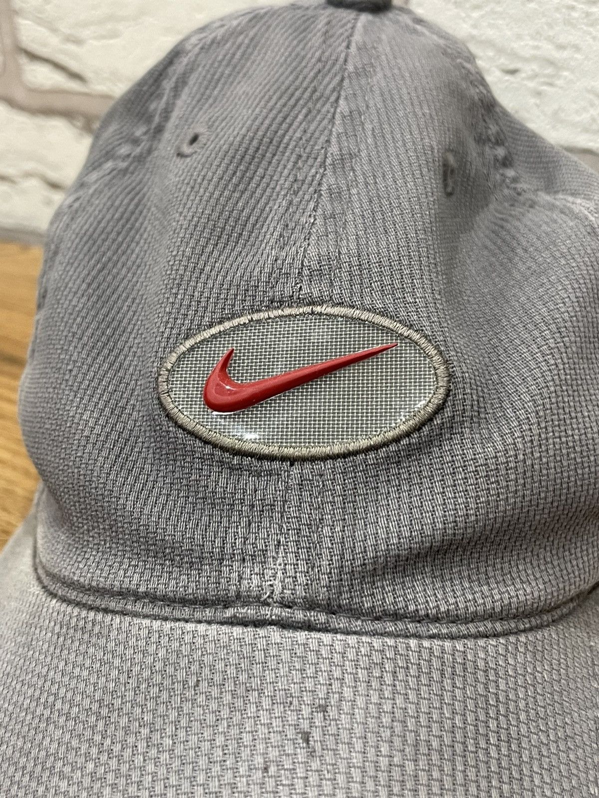 Nike × Vintage Nike Vintage Gray Hat Cap Size ONE SIZE - 6 Thumbnail