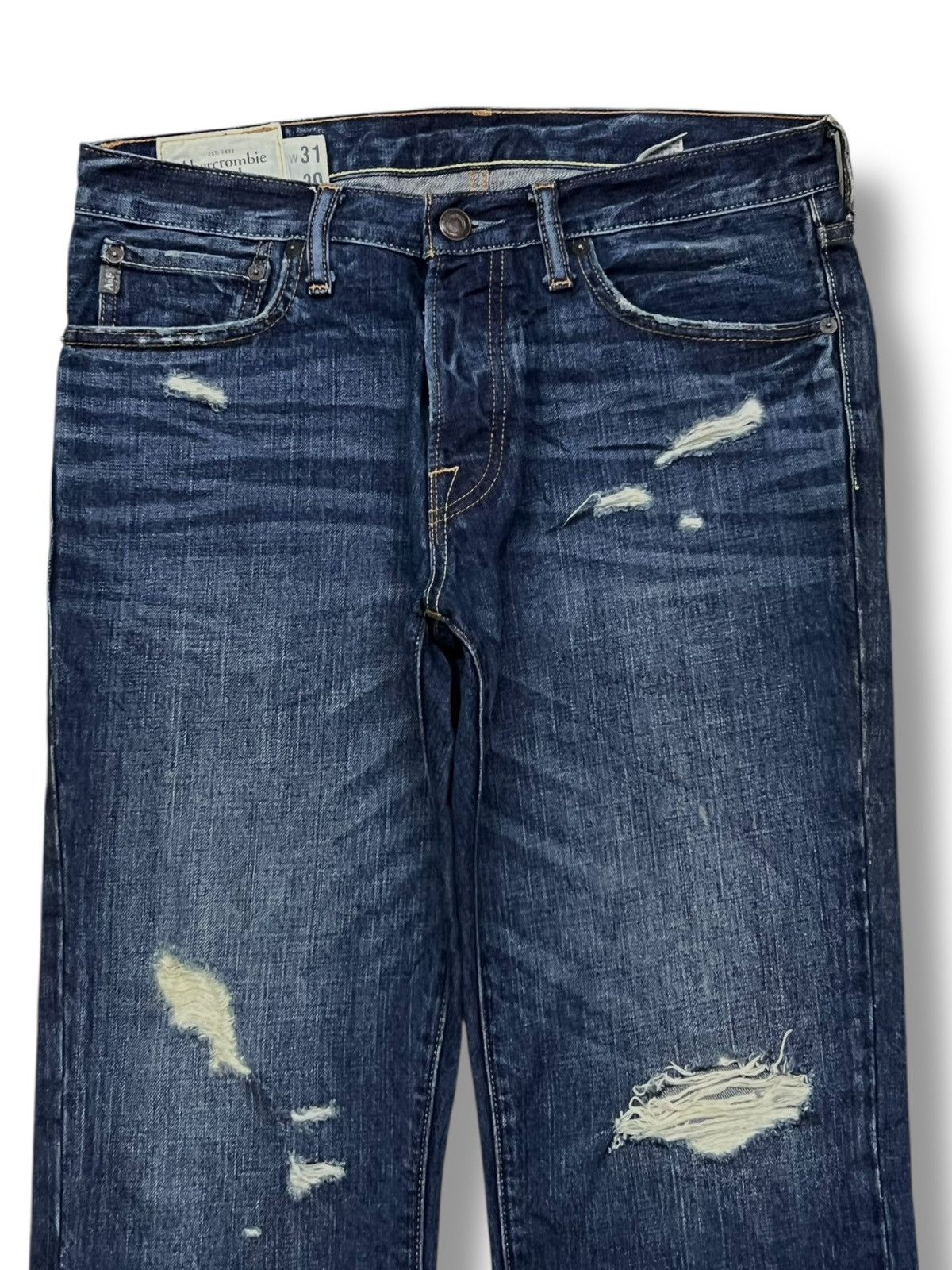 Abercrombie & Fitch Bootcut Vintage Abercrombie & Fitch New York - Faded Wash Size US 34 / EU 50 - 4 Thumbnail