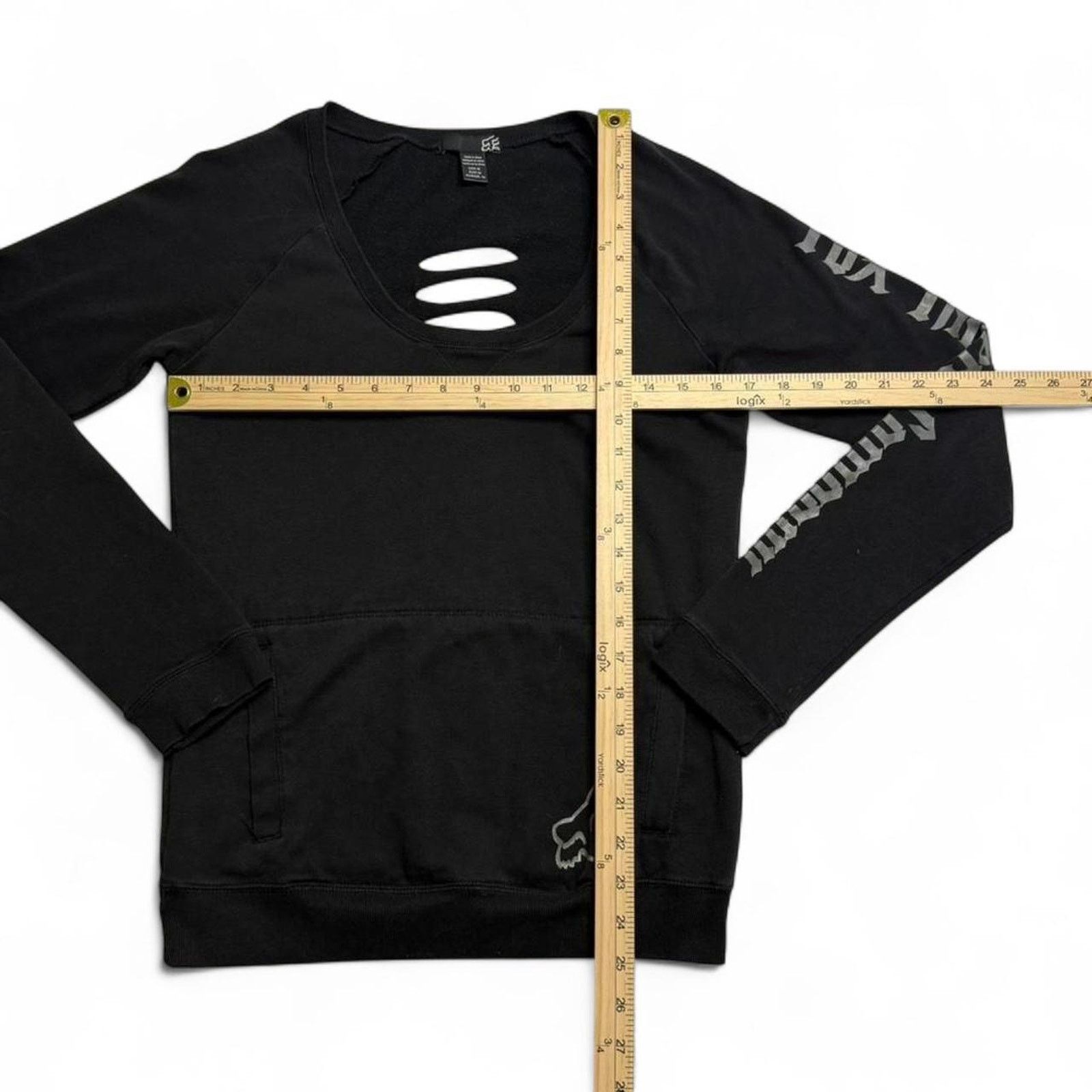 Fox Racing Fox Racing Black Y2K Vintage long sleeve back cut size M Size M / US 6-8 / IT 42-44 - 5 Thumbnail